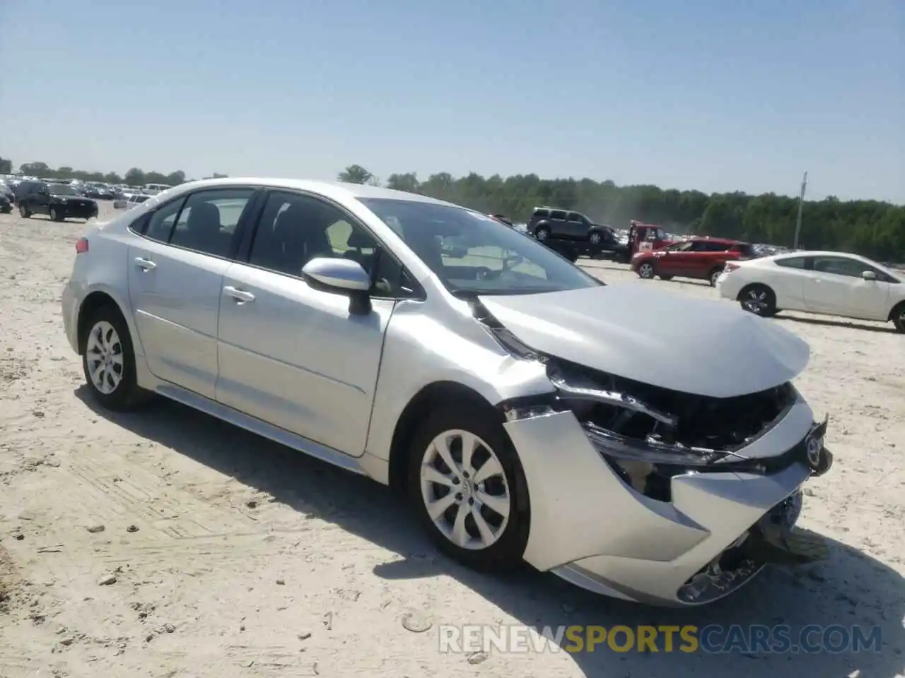 1 Photograph of a damaged car JTDEPMAE4NJ191457 TOYOTA COROLLA 2022