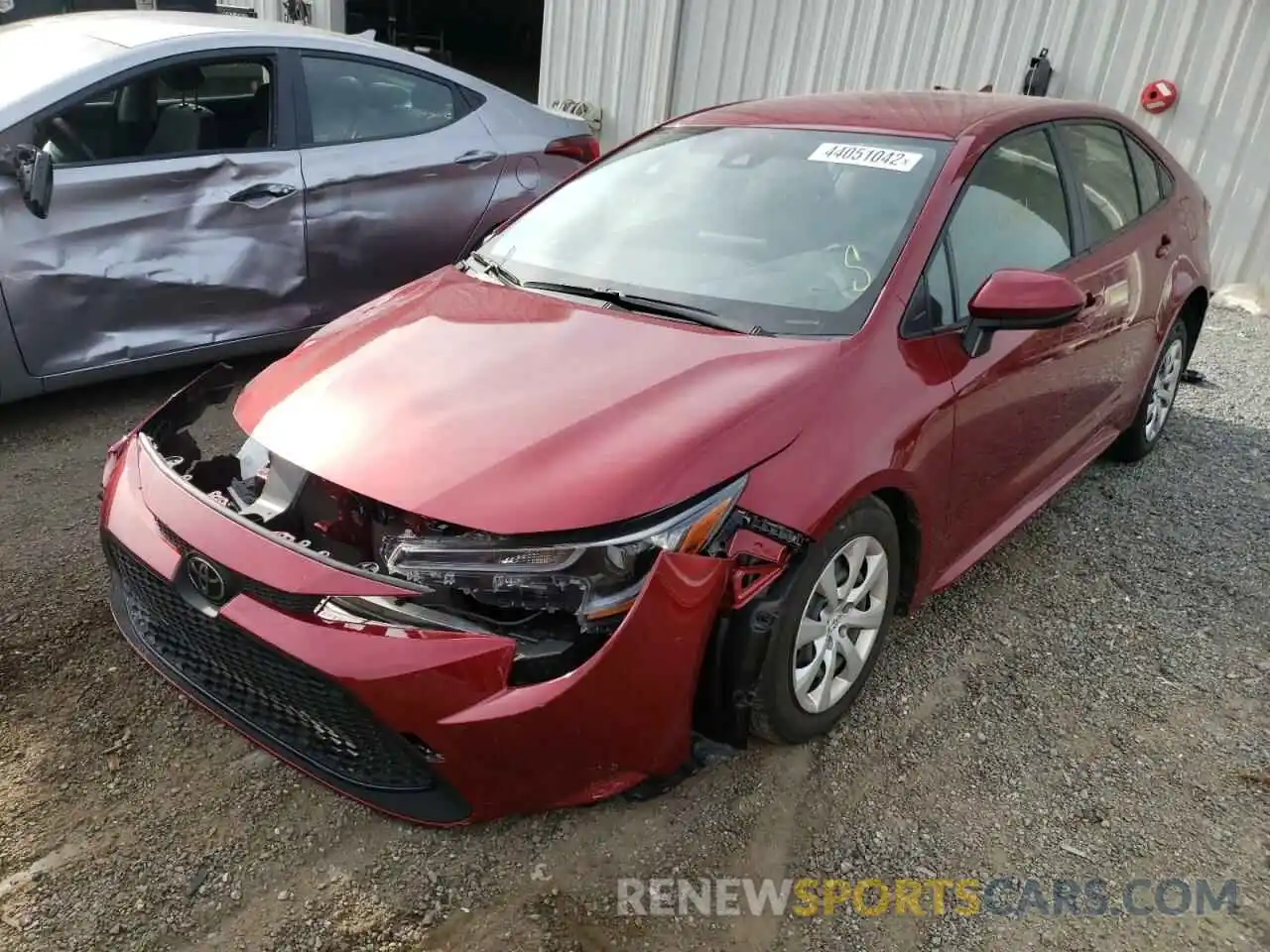 2 Photograph of a damaged car JTDEPMAE4NJ193144 TOYOTA COROLLA 2022