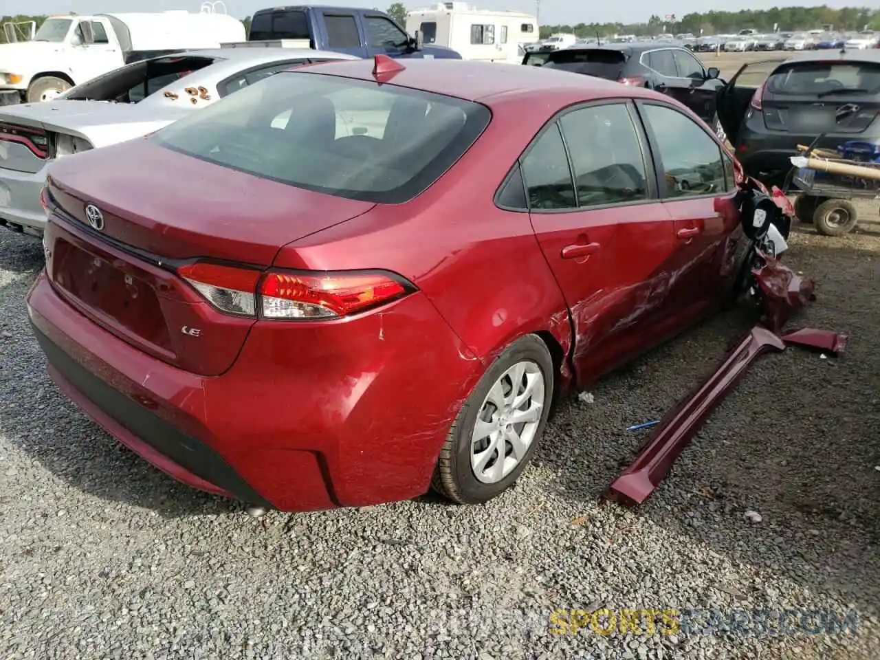 4 Photograph of a damaged car JTDEPMAE4NJ193144 TOYOTA COROLLA 2022