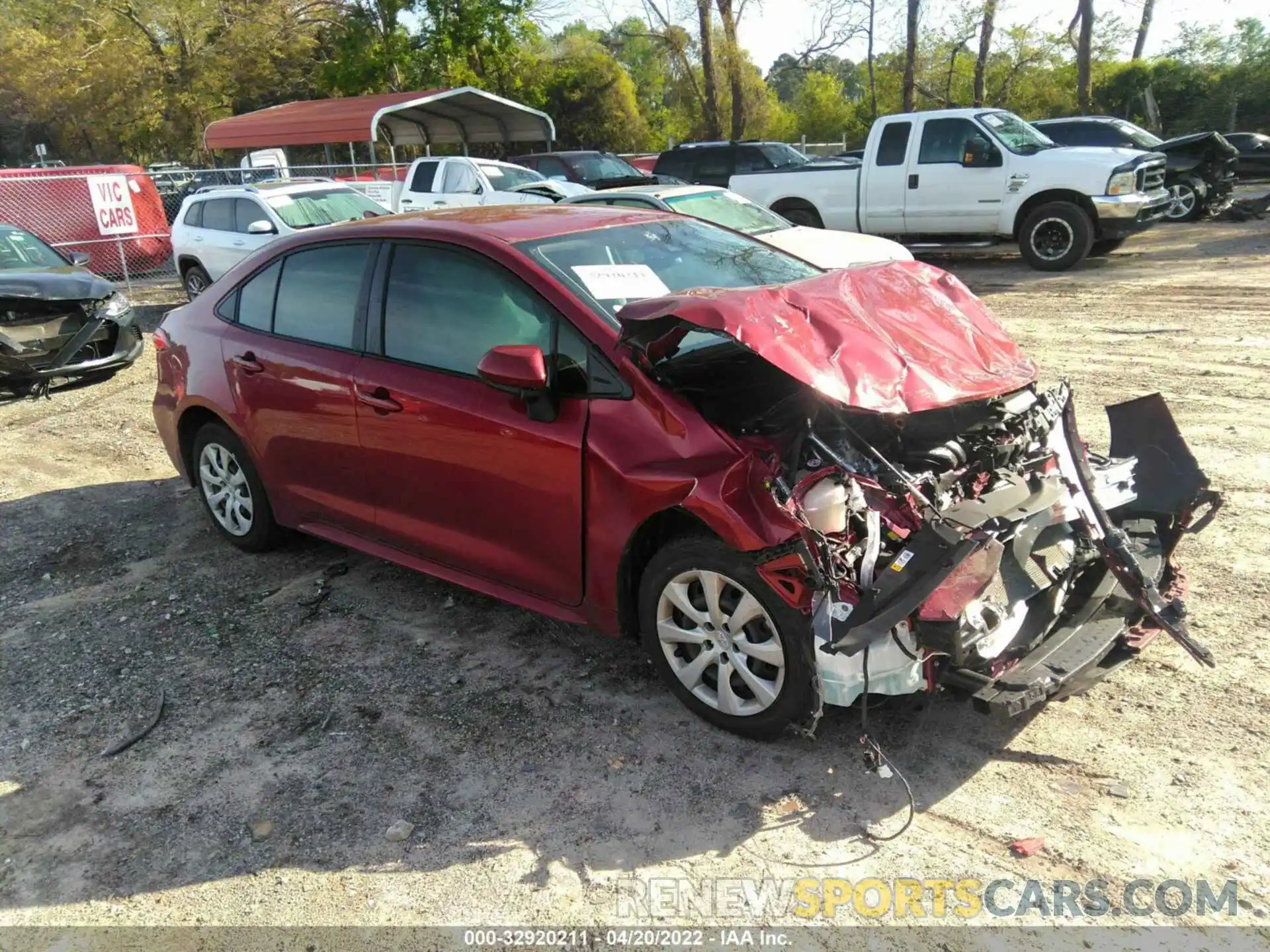 1 Photograph of a damaged car JTDEPMAE4NJ195069 TOYOTA COROLLA 2022