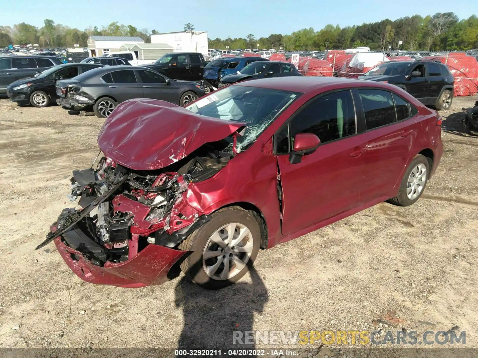 2 Photograph of a damaged car JTDEPMAE4NJ195069 TOYOTA COROLLA 2022