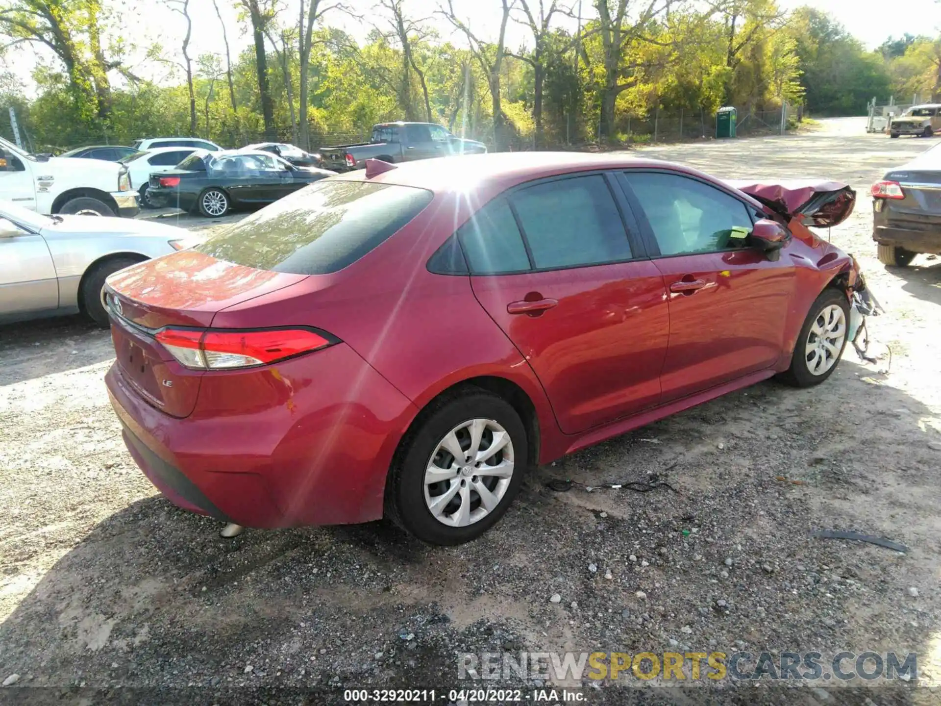 4 Photograph of a damaged car JTDEPMAE4NJ195069 TOYOTA COROLLA 2022