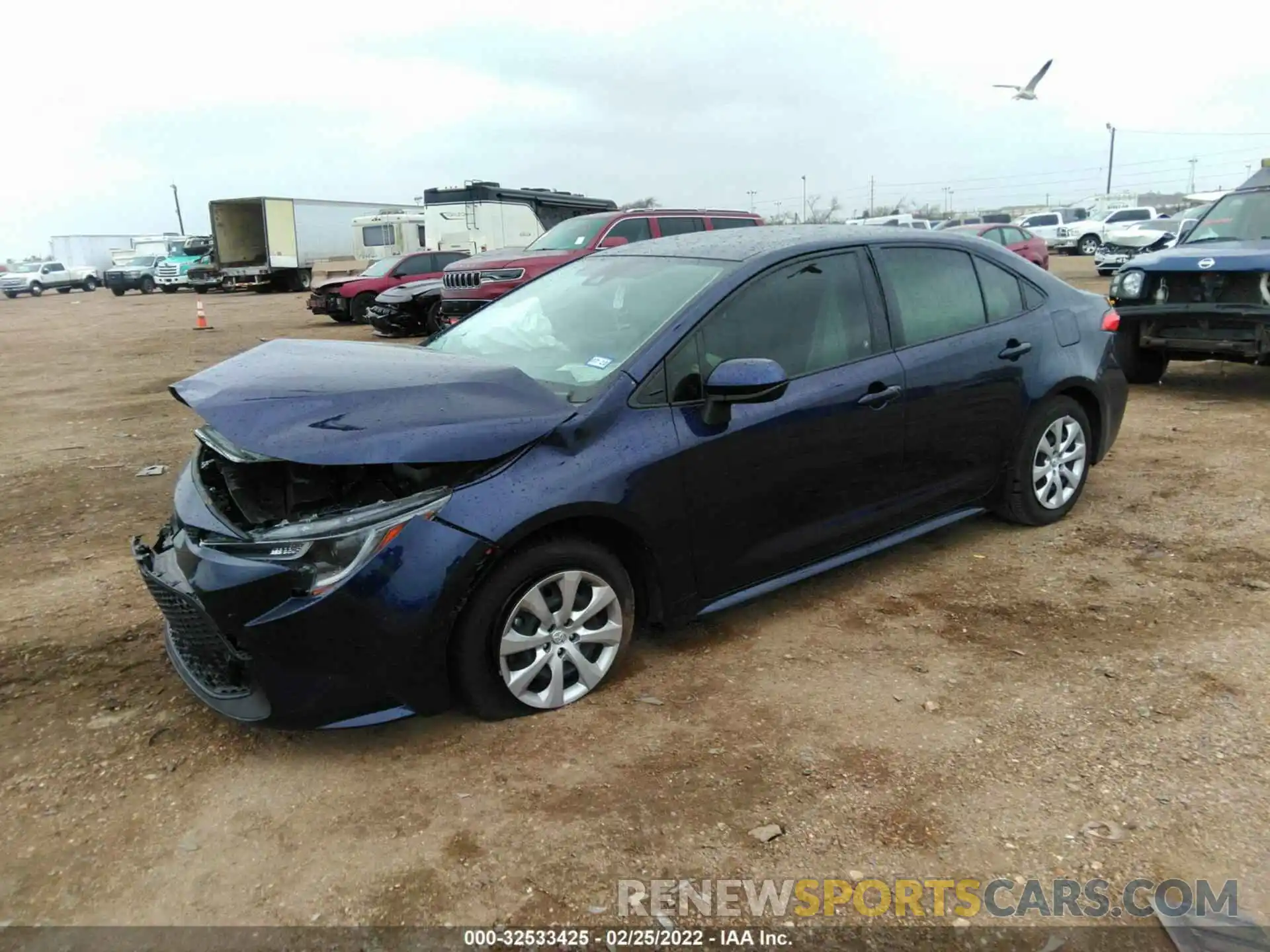 2 Photograph of a damaged car JTDEPMAE4NJ195735 TOYOTA COROLLA 2022