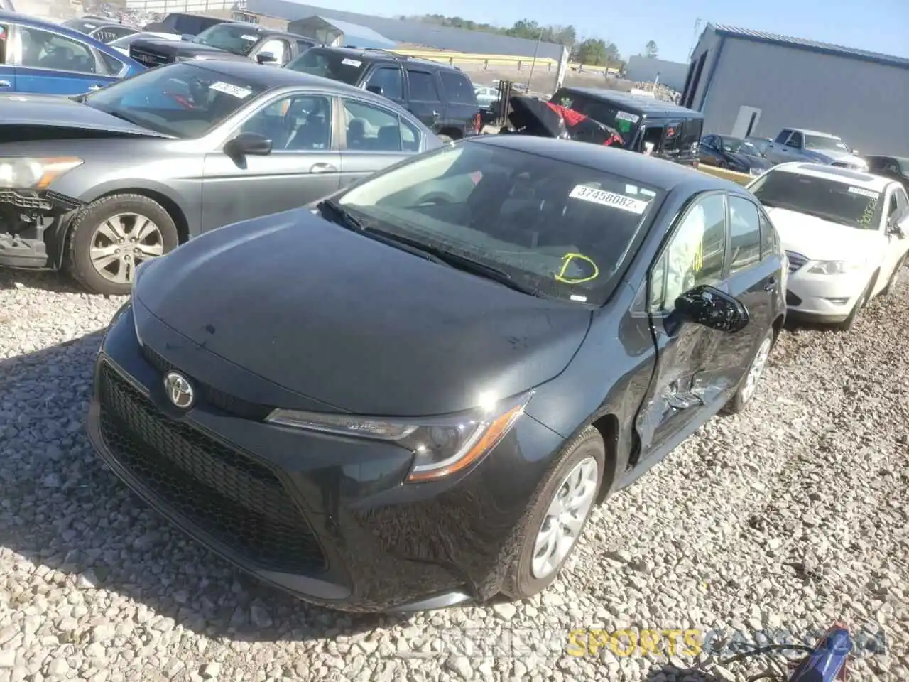 2 Photograph of a damaged car JTDEPMAE4NJ195914 TOYOTA COROLLA 2022