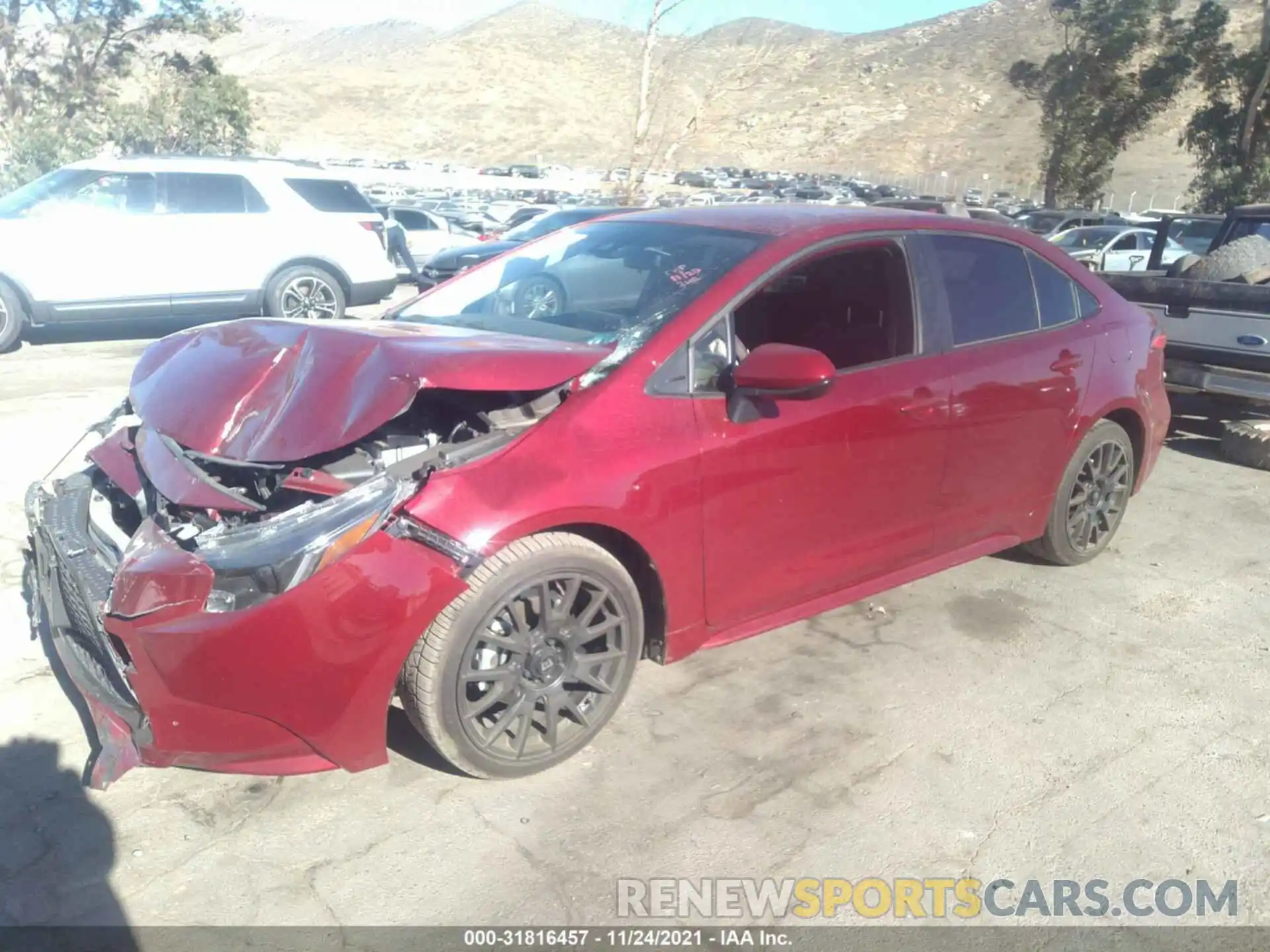 2 Photograph of a damaged car JTDEPMAE4NJ196450 TOYOTA COROLLA 2022