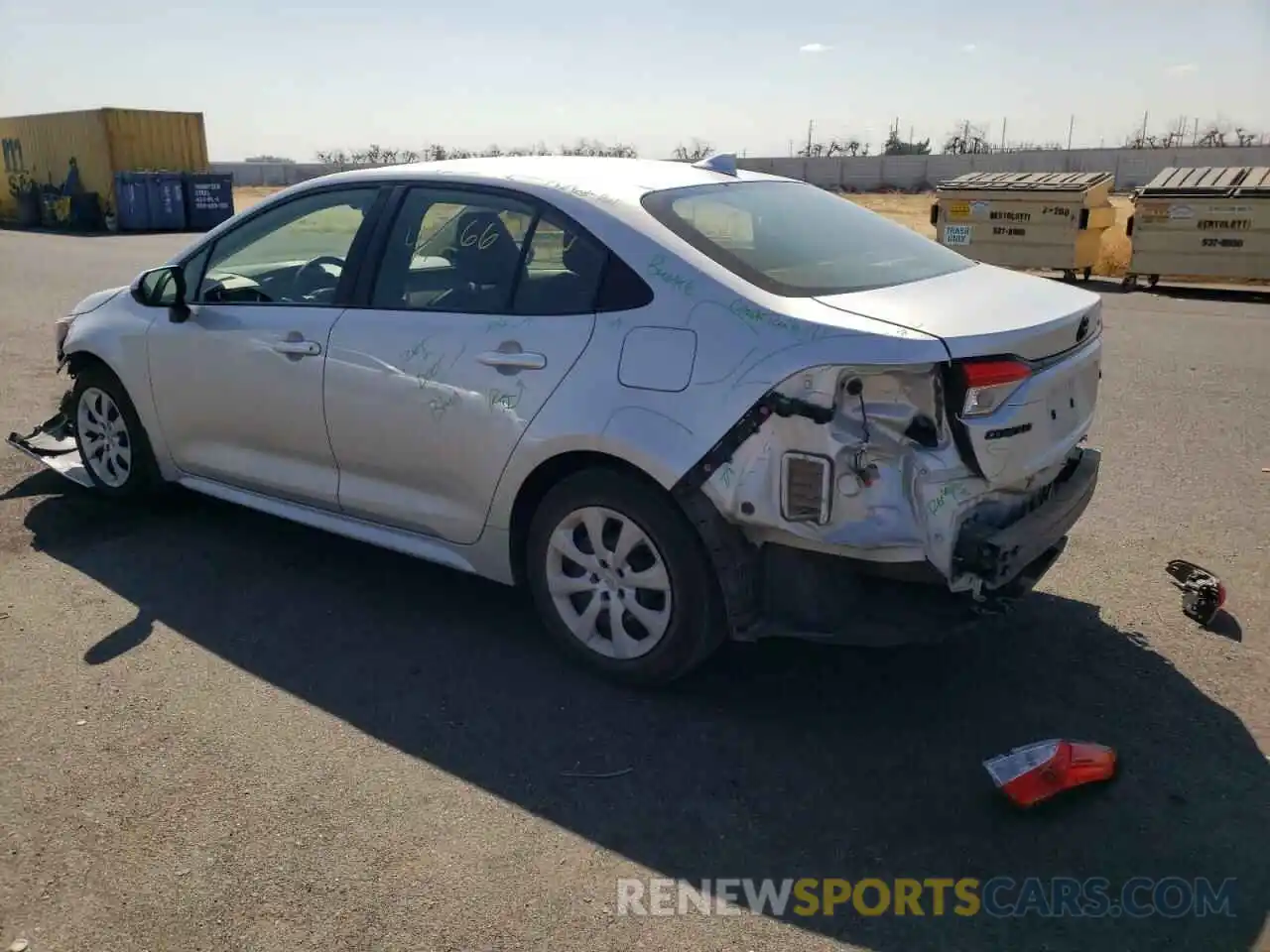 3 Photograph of a damaged car JTDEPMAE4NJ197596 TOYOTA COROLLA 2022