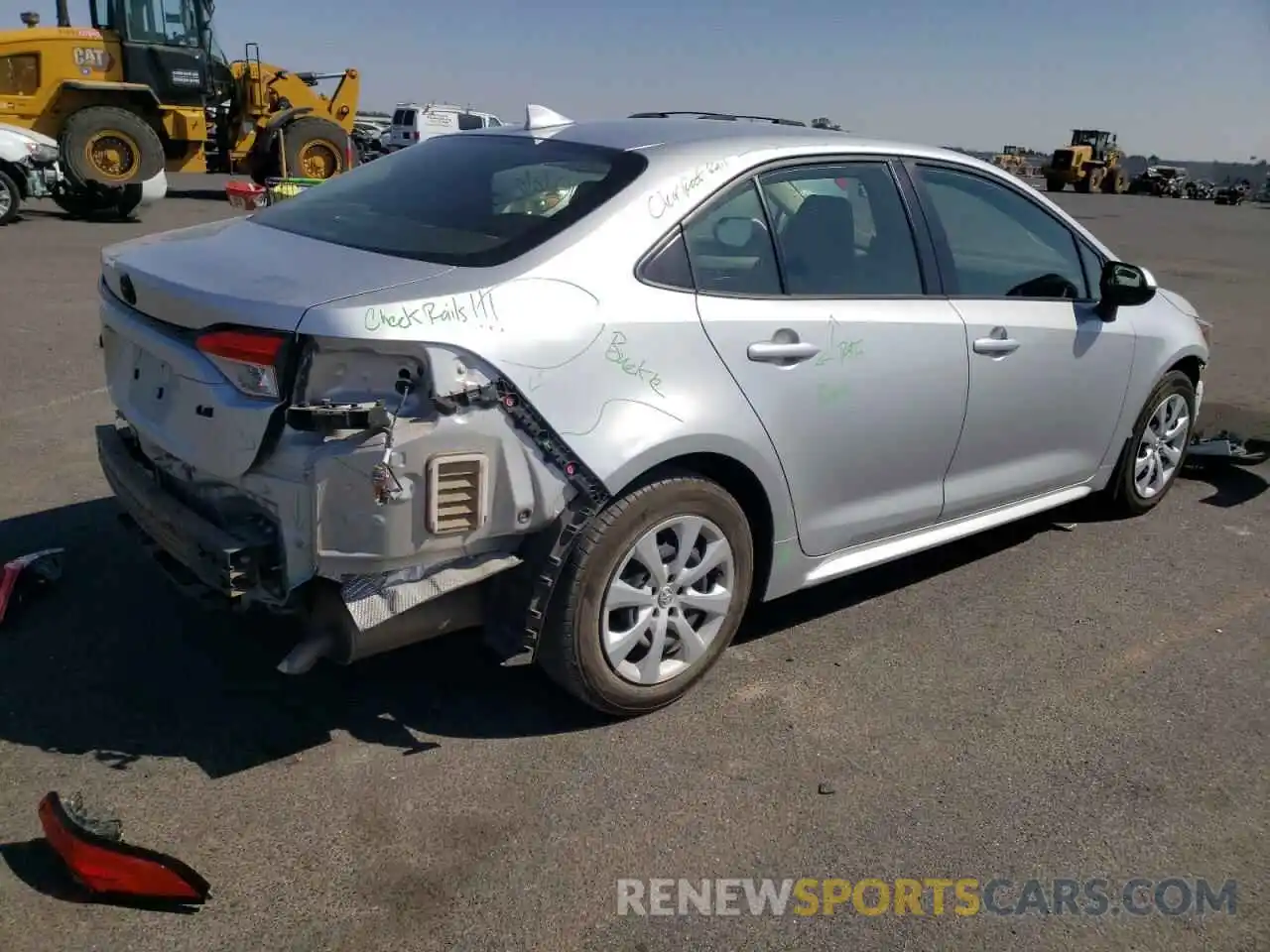 4 Photograph of a damaged car JTDEPMAE4NJ197596 TOYOTA COROLLA 2022