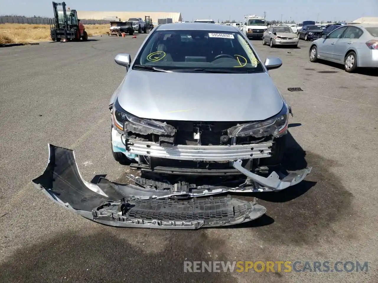 9 Photograph of a damaged car JTDEPMAE4NJ197596 TOYOTA COROLLA 2022