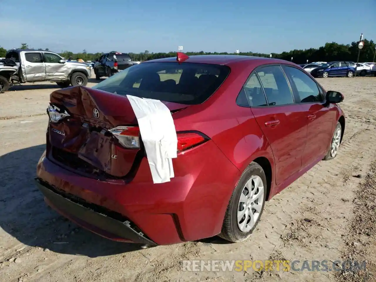 4 Photograph of a damaged car JTDEPMAE4NJ198392 TOYOTA COROLLA 2022