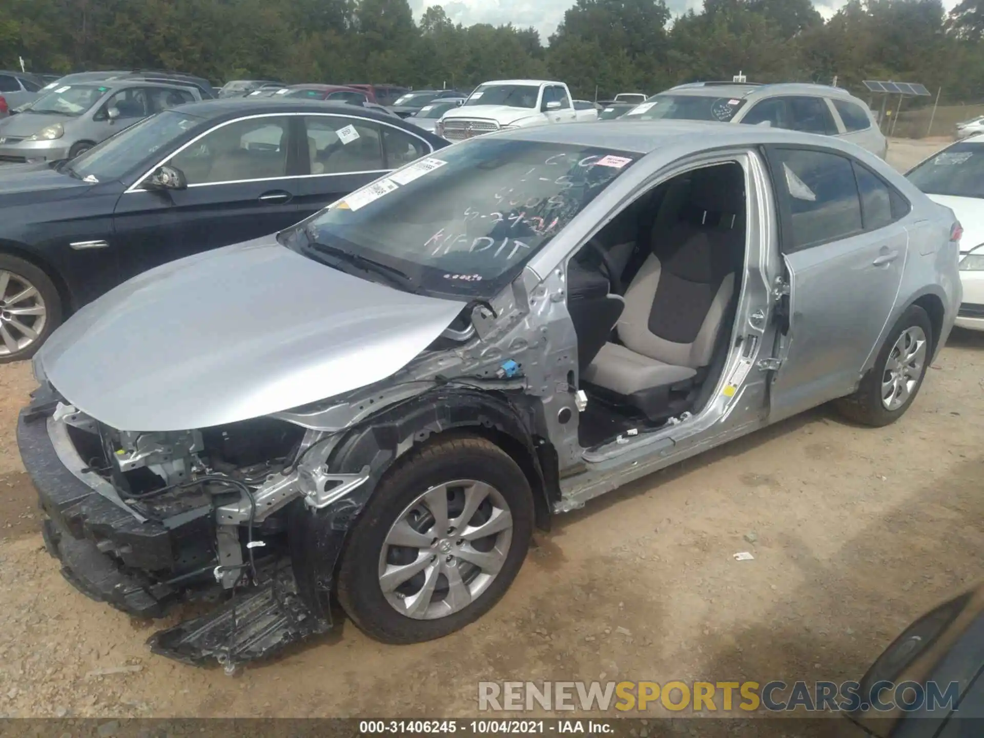 2 Photograph of a damaged car JTDEPMAE4NJ199008 TOYOTA COROLLA 2022