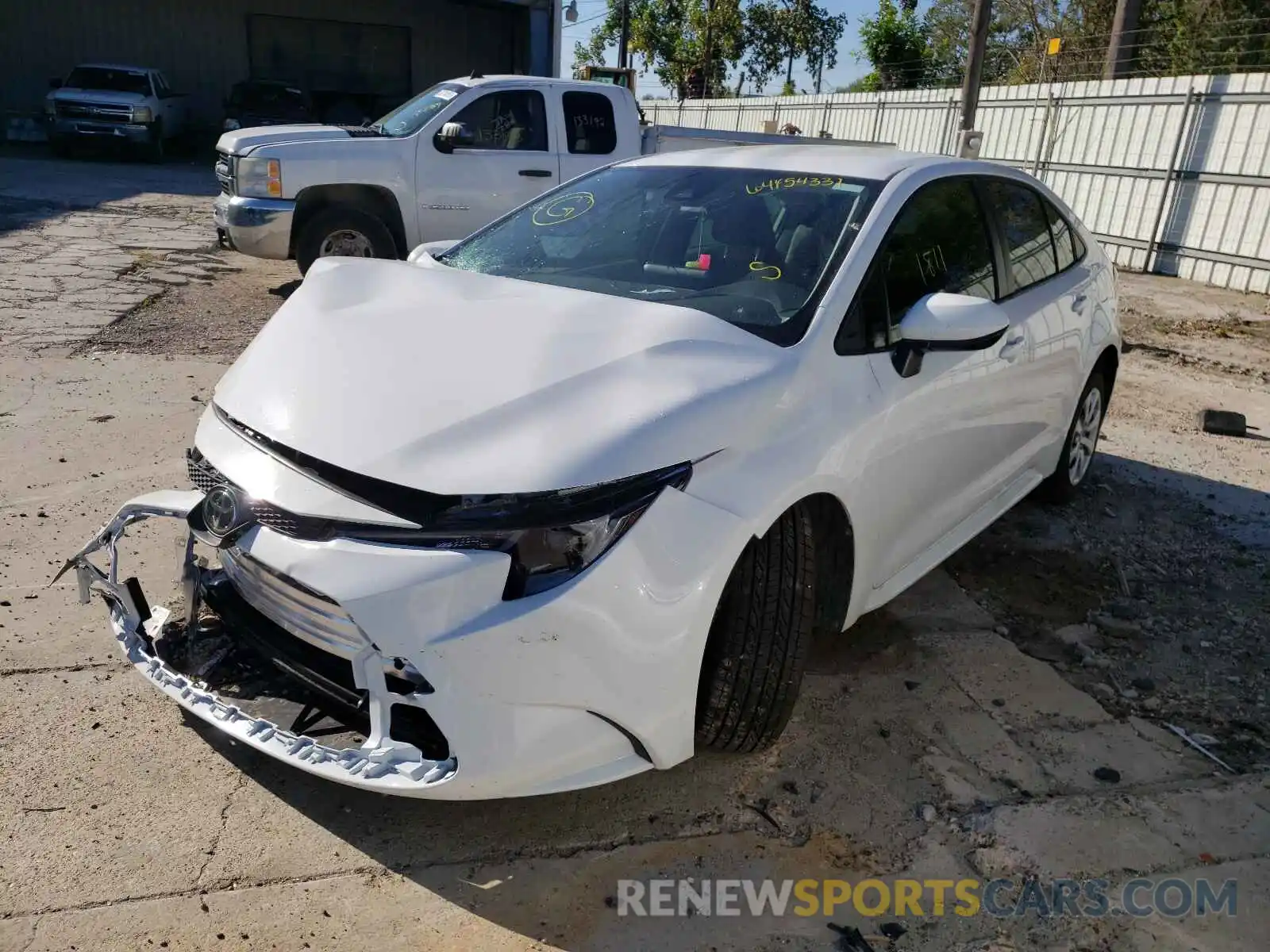 2 Photograph of a damaged car JTDEPMAE4NJ204885 TOYOTA COROLLA 2022