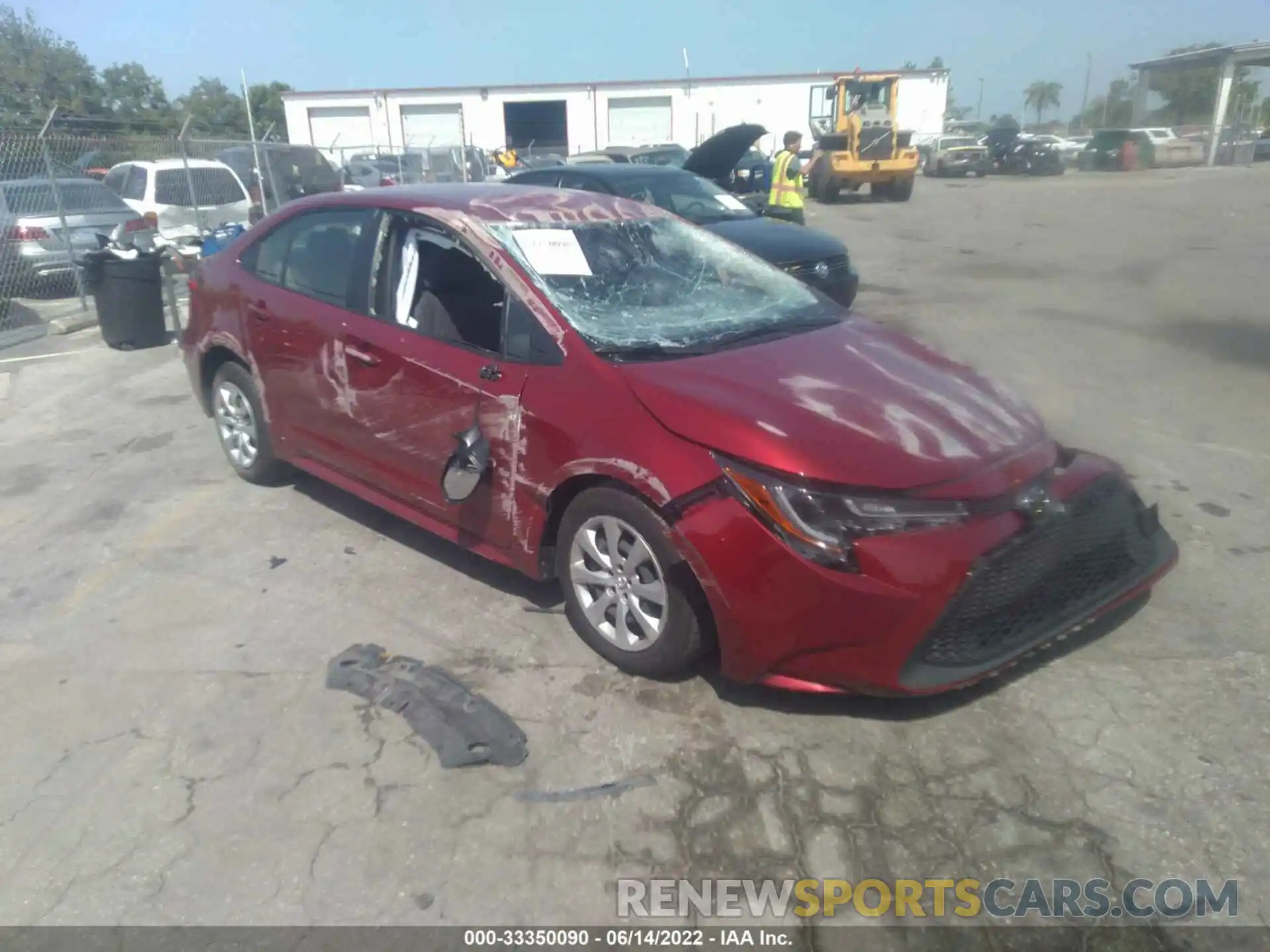 1 Photograph of a damaged car JTDEPMAE4NJ212369 TOYOTA COROLLA 2022