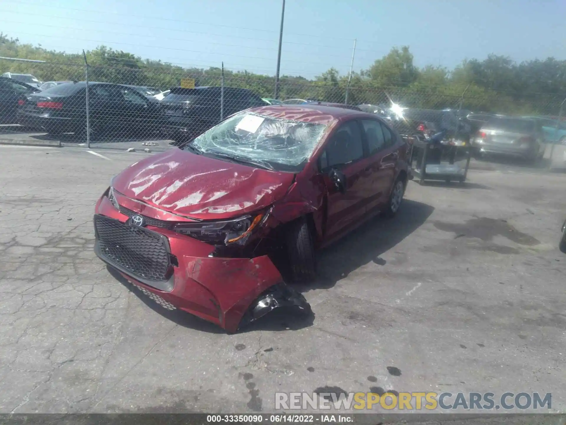 2 Photograph of a damaged car JTDEPMAE4NJ212369 TOYOTA COROLLA 2022