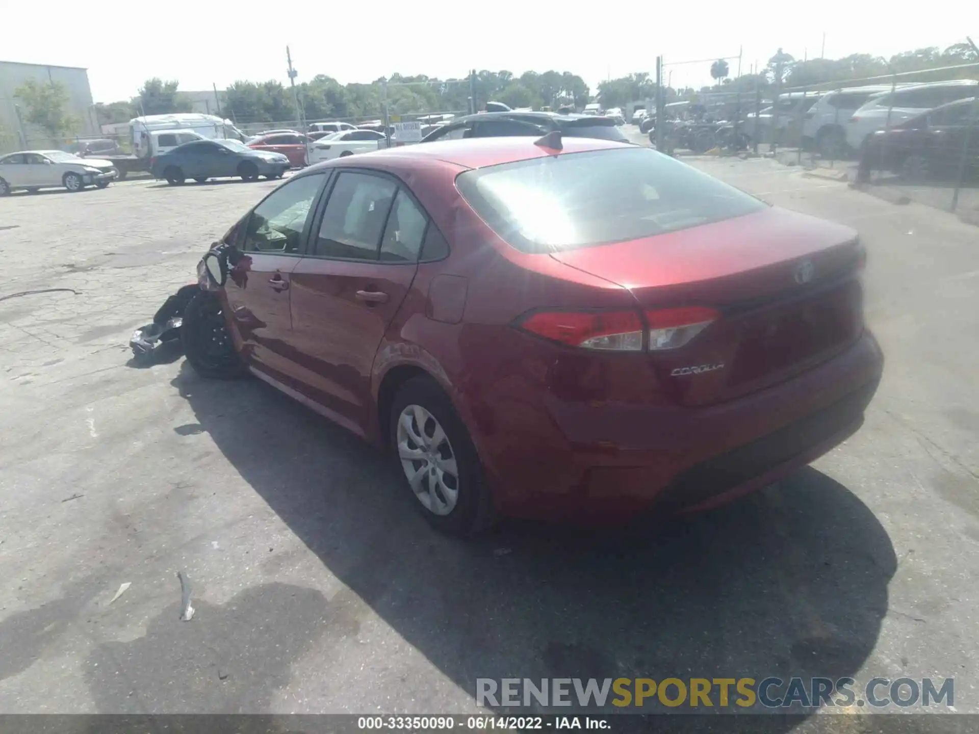 3 Photograph of a damaged car JTDEPMAE4NJ212369 TOYOTA COROLLA 2022