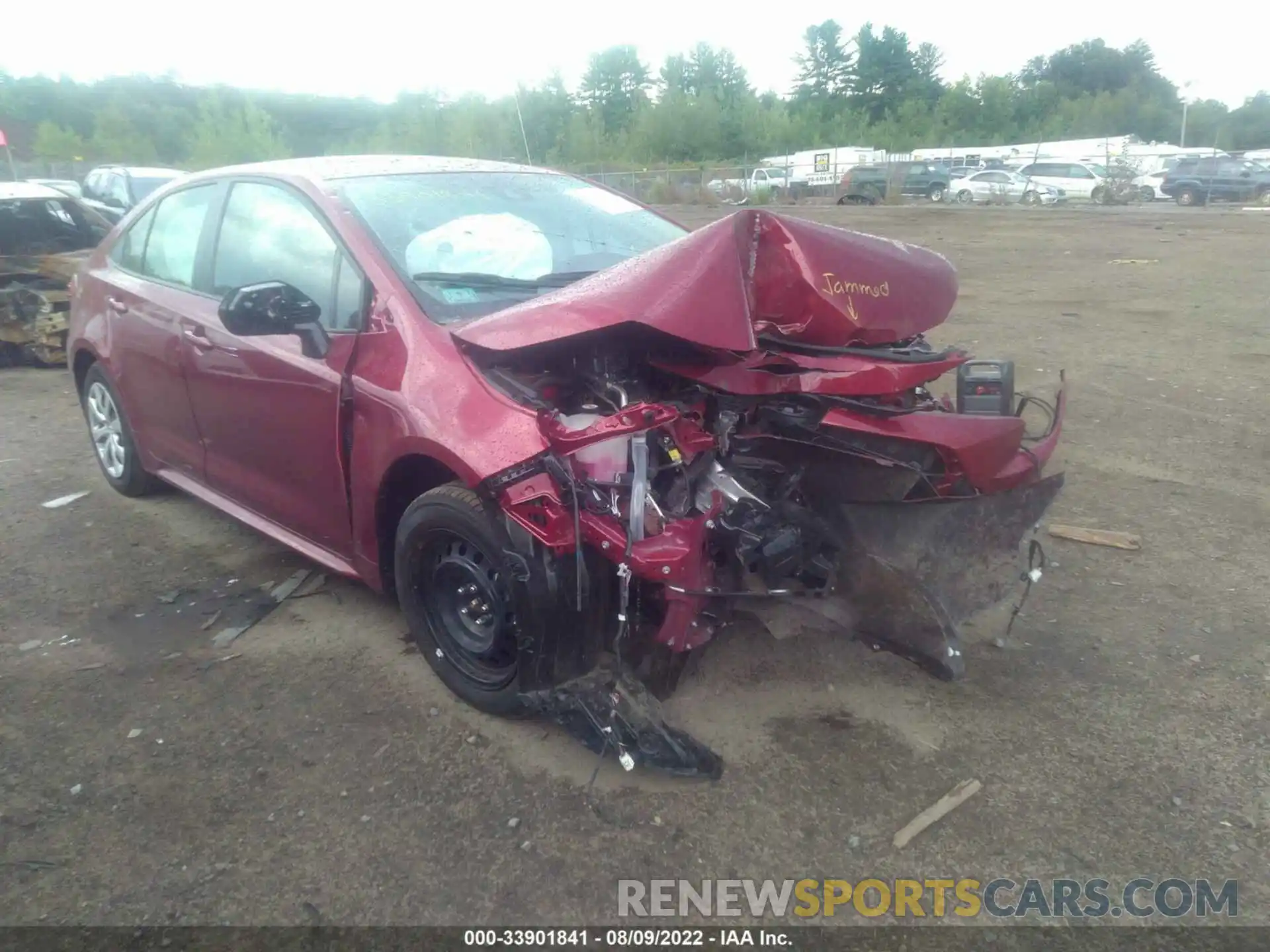 1 Photograph of a damaged car JTDEPMAE4NJ222447 TOYOTA COROLLA 2022