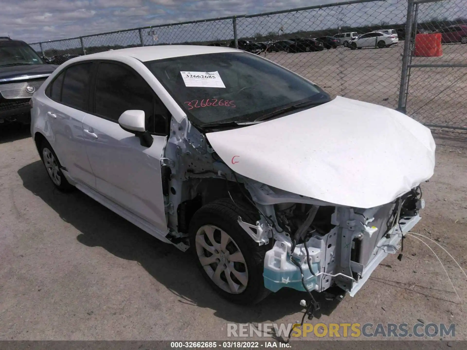 1 Photograph of a damaged car JTDEPMAE5N3006417 TOYOTA COROLLA 2022