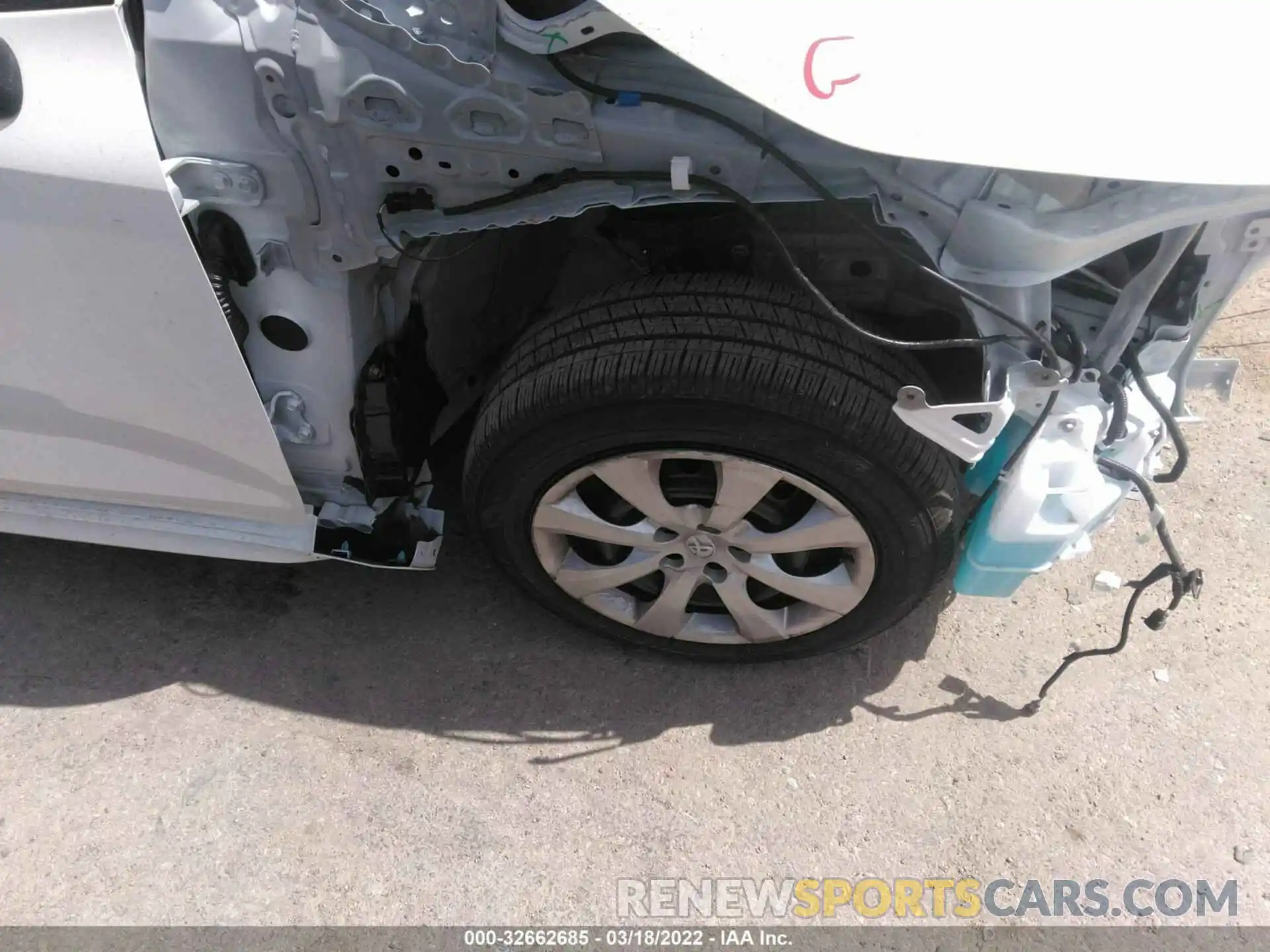 14 Photograph of a damaged car JTDEPMAE5N3006417 TOYOTA COROLLA 2022