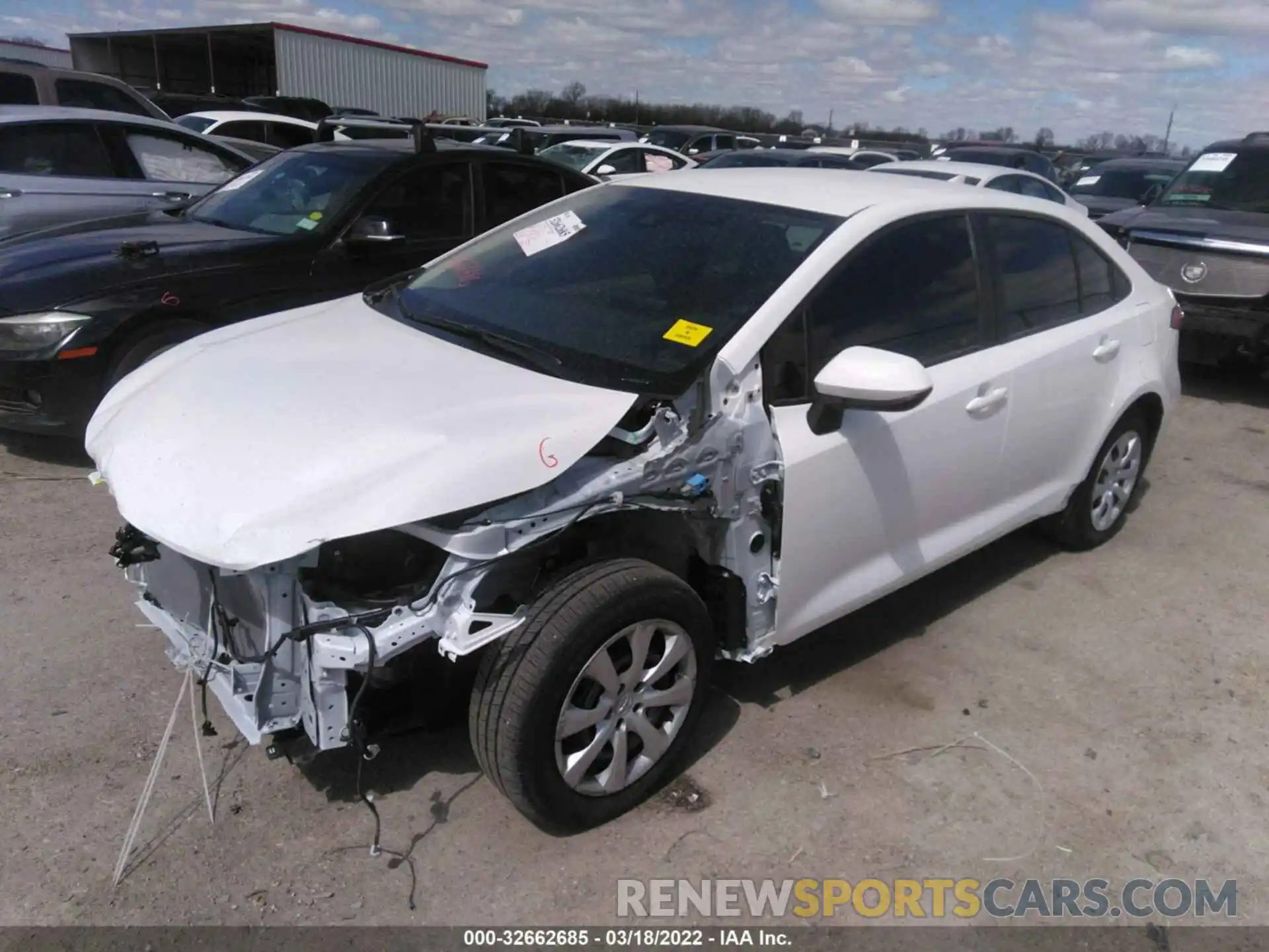 2 Photograph of a damaged car JTDEPMAE5N3006417 TOYOTA COROLLA 2022