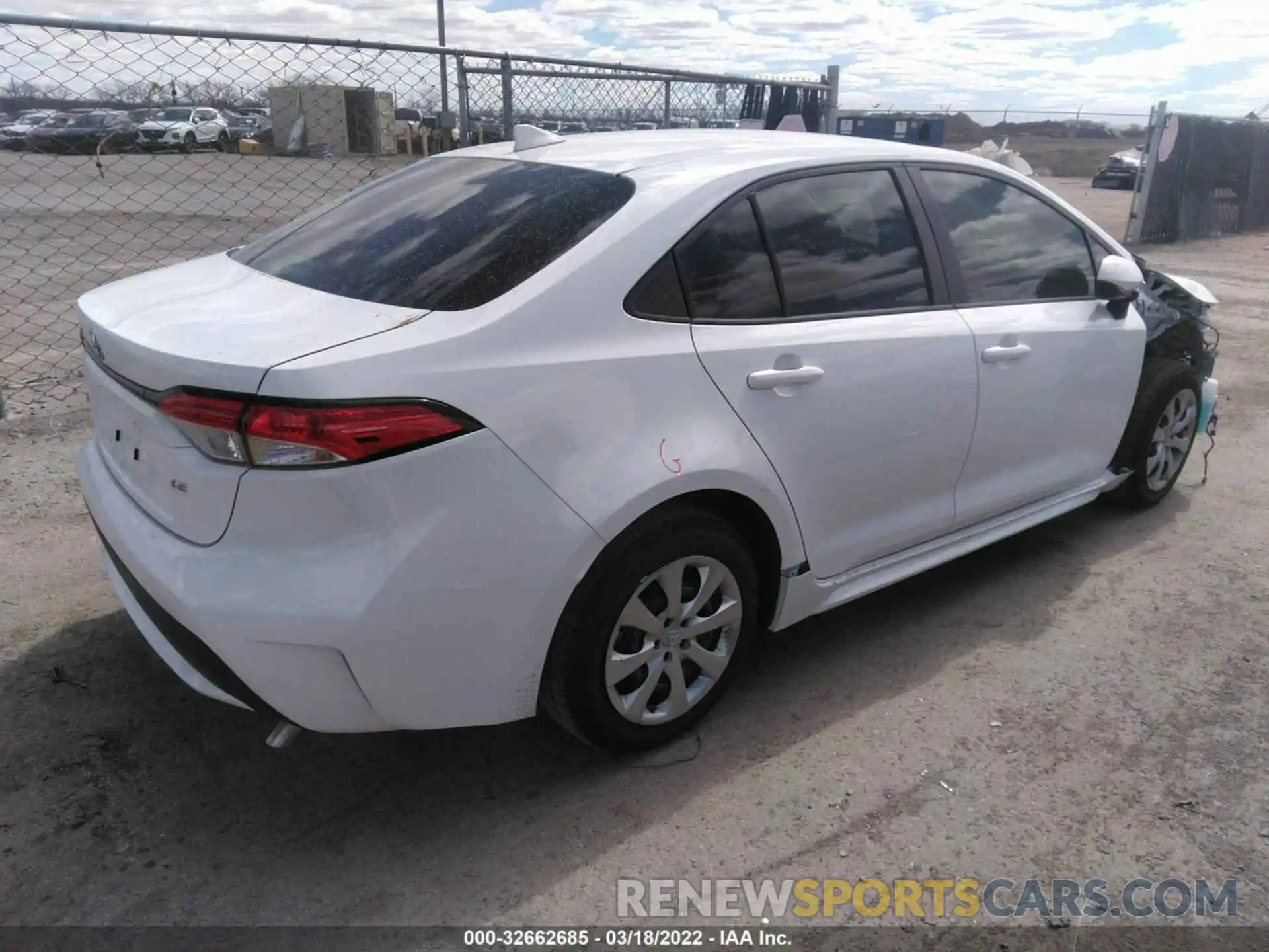 4 Photograph of a damaged car JTDEPMAE5N3006417 TOYOTA COROLLA 2022