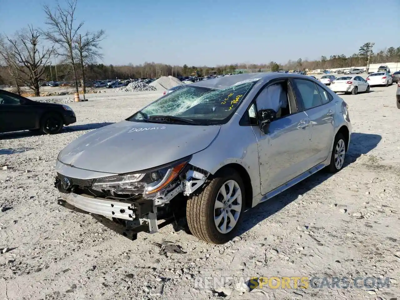 2 Photograph of a damaged car JTDEPMAE5N3007602 TOYOTA COROLLA 2022