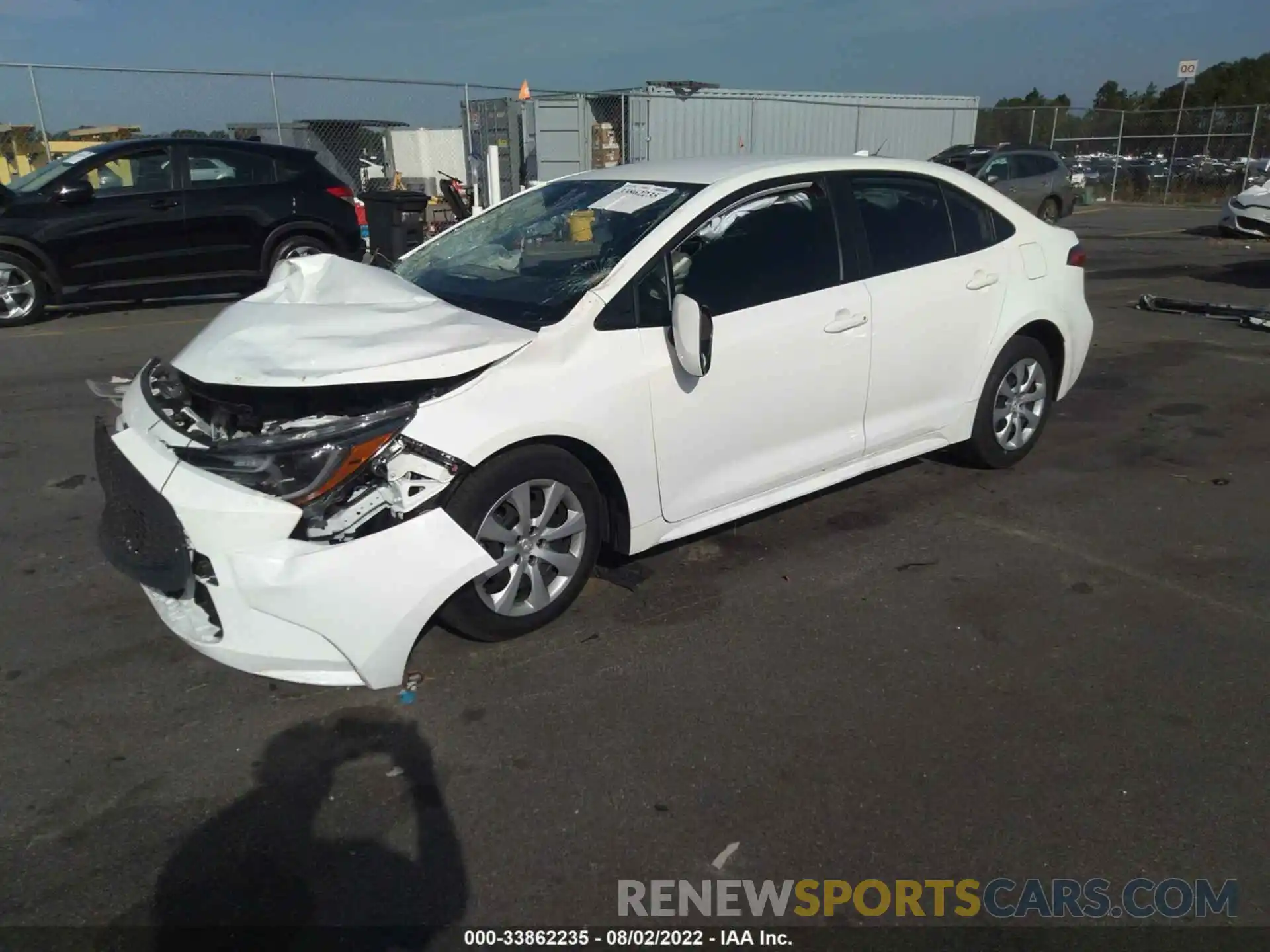 2 Photograph of a damaged car JTDEPMAE5N3008393 TOYOTA COROLLA 2022