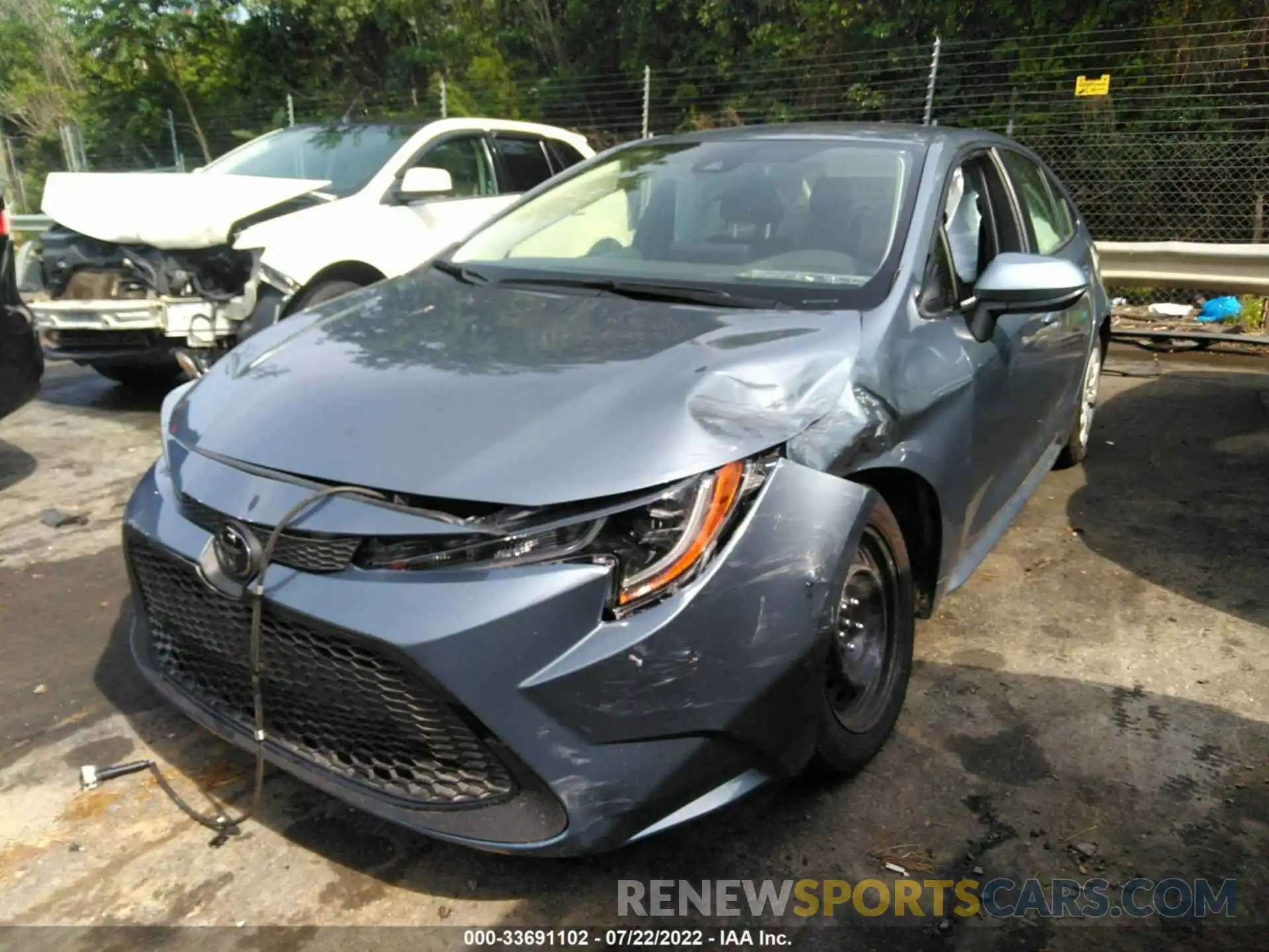 2 Photograph of a damaged car JTDEPMAE5N3011813 TOYOTA COROLLA 2022