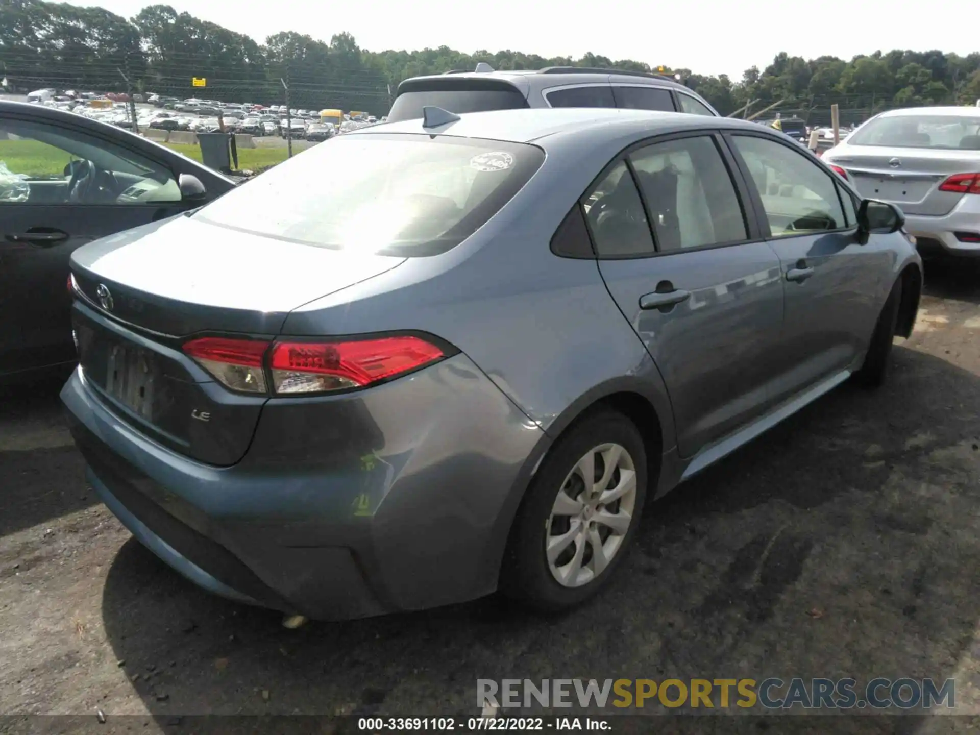 4 Photograph of a damaged car JTDEPMAE5N3011813 TOYOTA COROLLA 2022