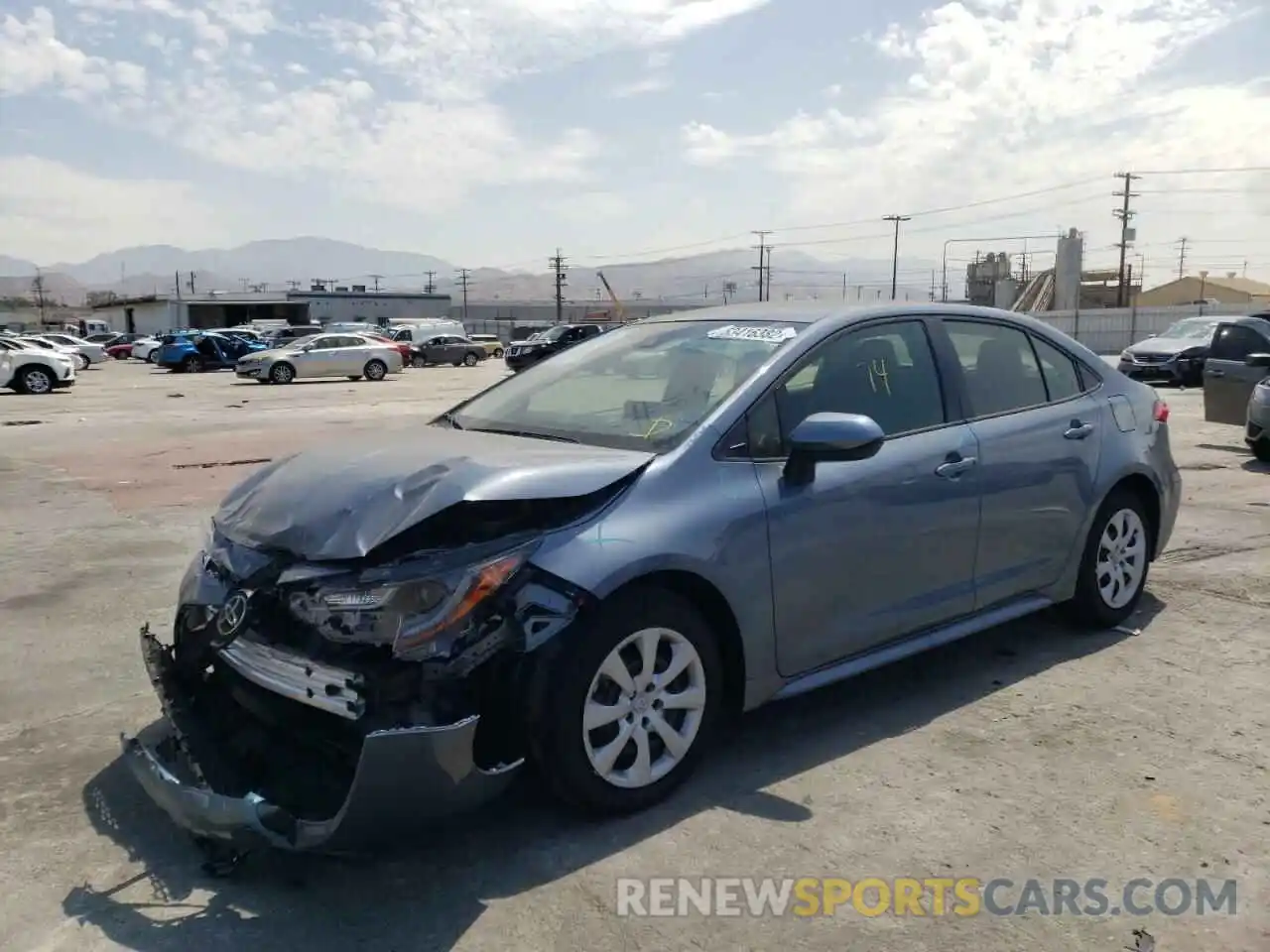 2 Photograph of a damaged car JTDEPMAE5N3023573 TOYOTA COROLLA 2022