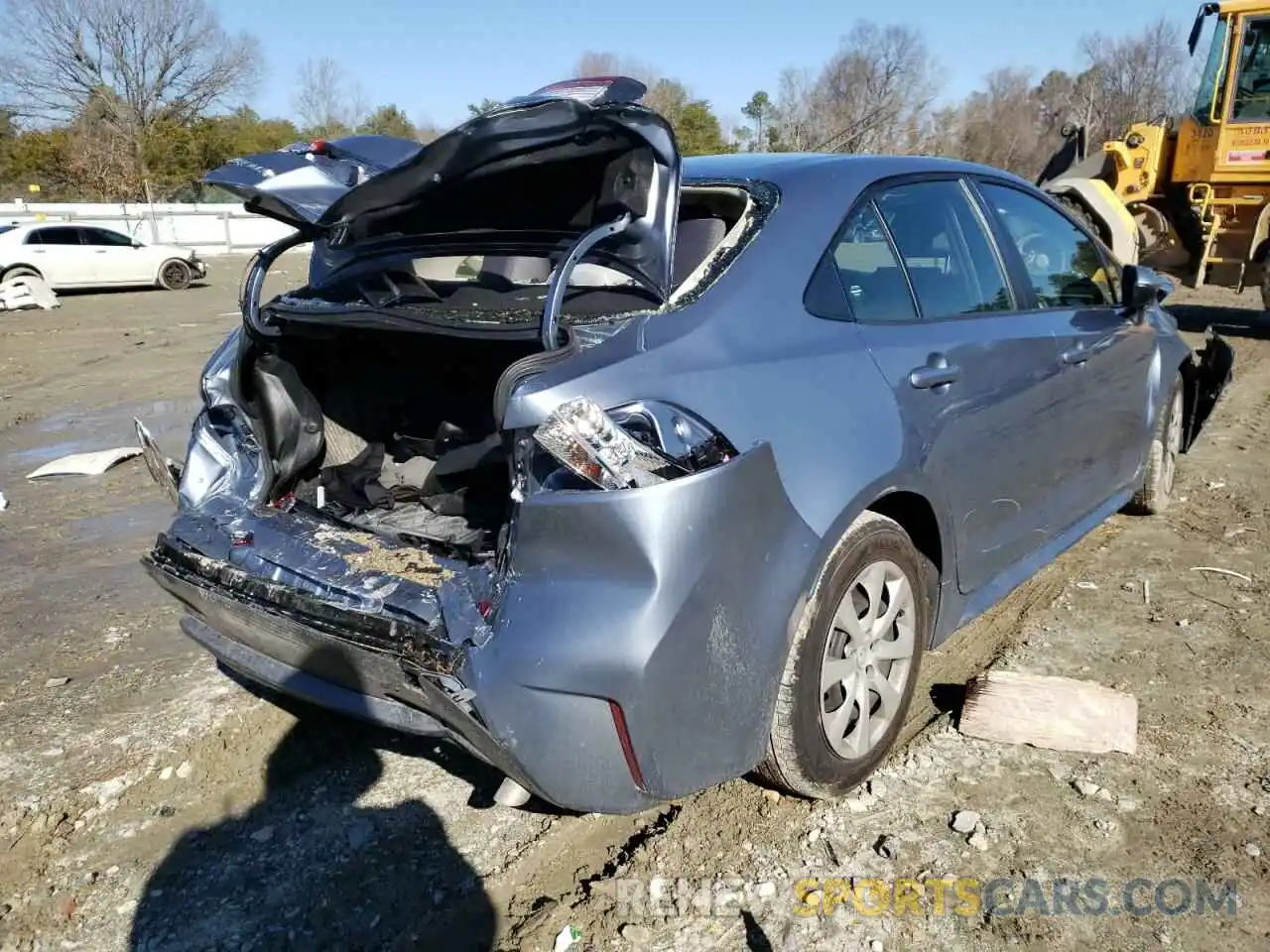 4 Photograph of a damaged car JTDEPMAE5NJ190270 TOYOTA COROLLA 2022