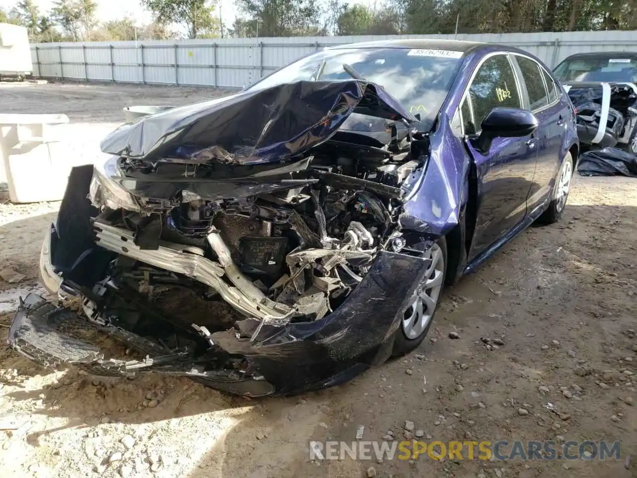 2 Photograph of a damaged car JTDEPMAE5NJ191323 TOYOTA COROLLA 2022