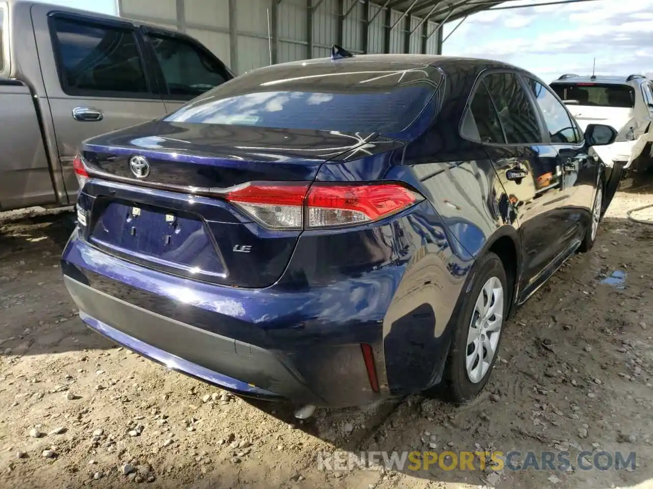 4 Photograph of a damaged car JTDEPMAE5NJ191323 TOYOTA COROLLA 2022