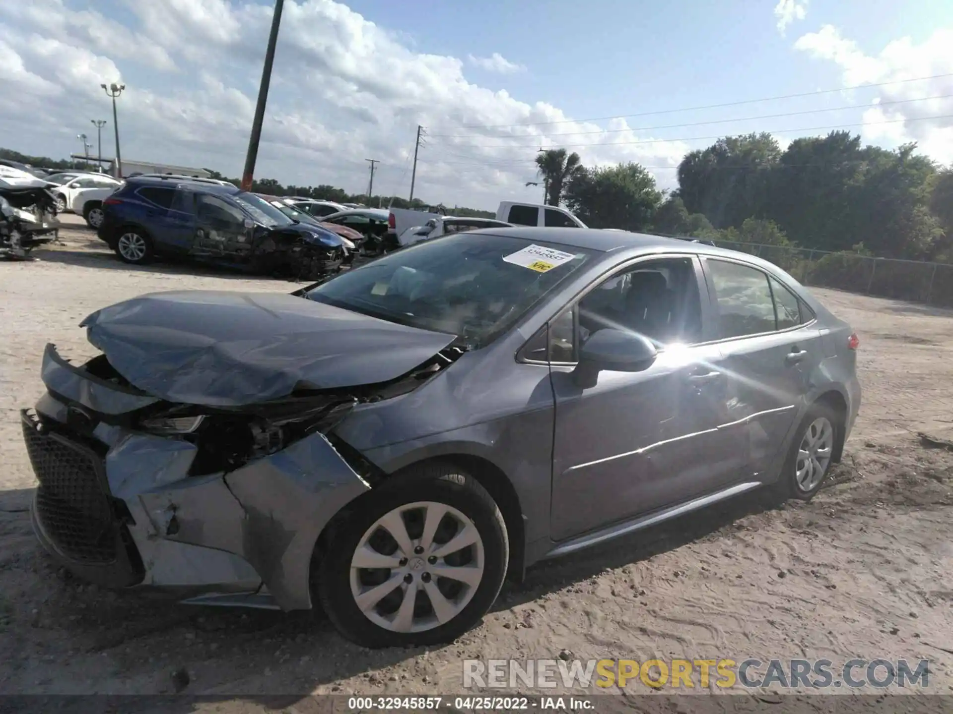 2 Photograph of a damaged car JTDEPMAE5NJ192777 TOYOTA COROLLA 2022