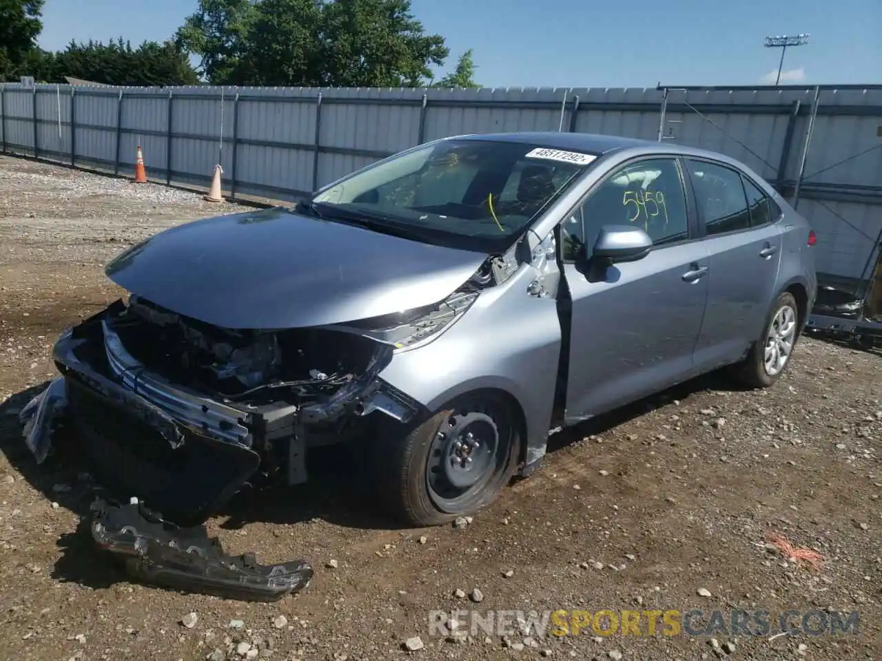 2 Photograph of a damaged car JTDEPMAE5NJ194254 TOYOTA COROLLA 2022