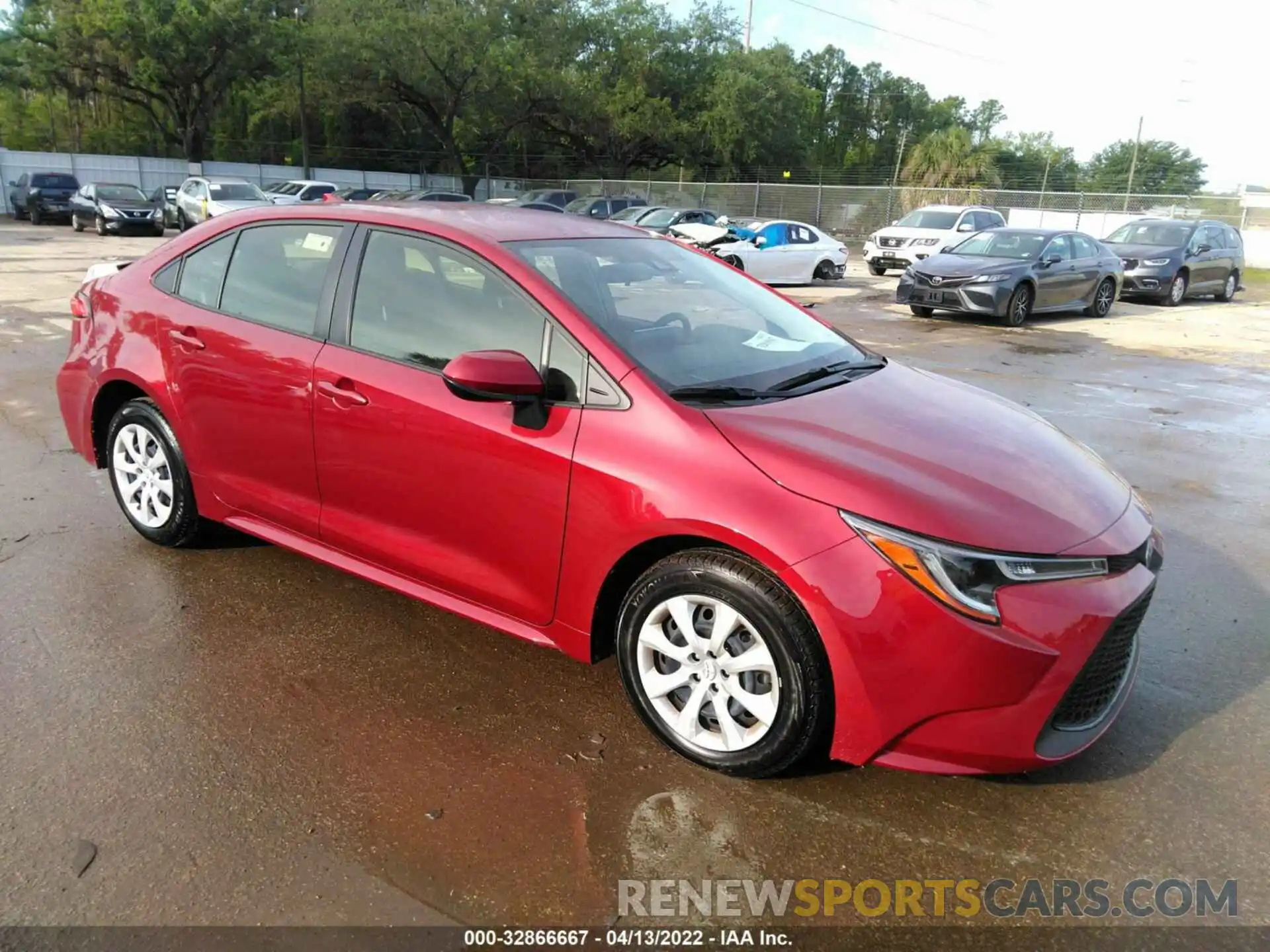 1 Photograph of a damaged car JTDEPMAE5NJ195114 TOYOTA COROLLA 2022