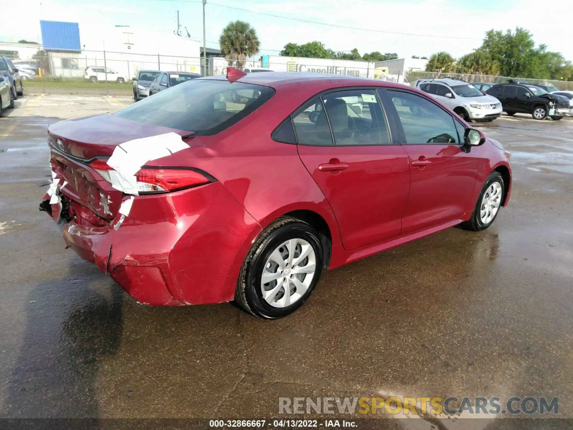 4 Photograph of a damaged car JTDEPMAE5NJ195114 TOYOTA COROLLA 2022