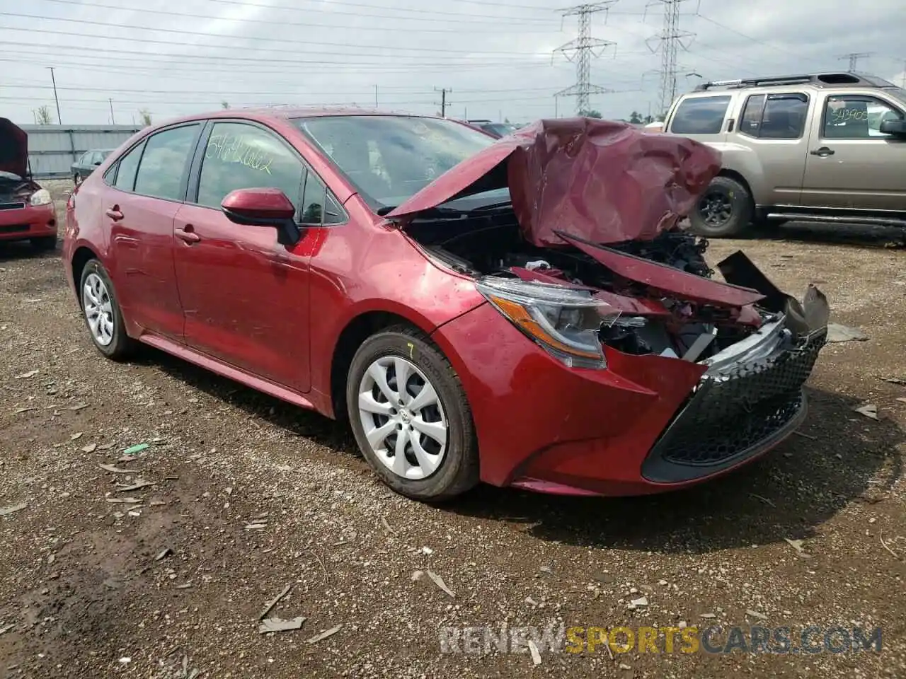 1 Photograph of a damaged car JTDEPMAE5NJ197154 TOYOTA COROLLA 2022