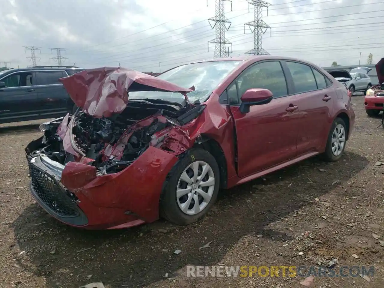 2 Photograph of a damaged car JTDEPMAE5NJ197154 TOYOTA COROLLA 2022