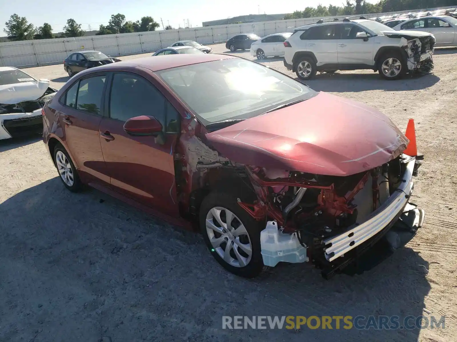 1 Photograph of a damaged car JTDEPMAE5NJ198448 TOYOTA COROLLA 2022