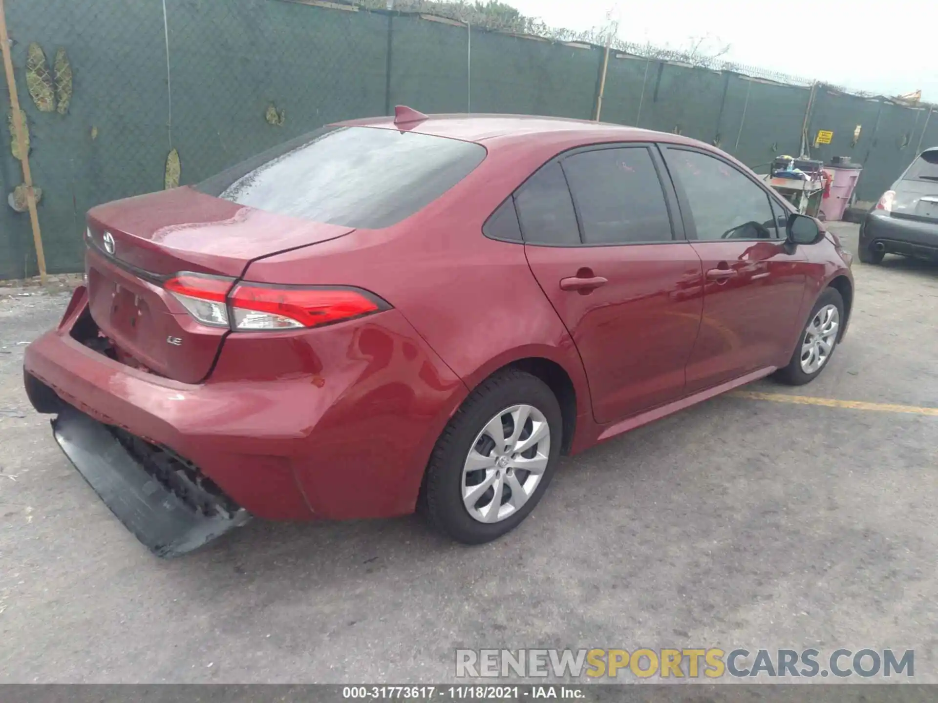 4 Photograph of a damaged car JTDEPMAE5NJ199048 TOYOTA COROLLA 2022