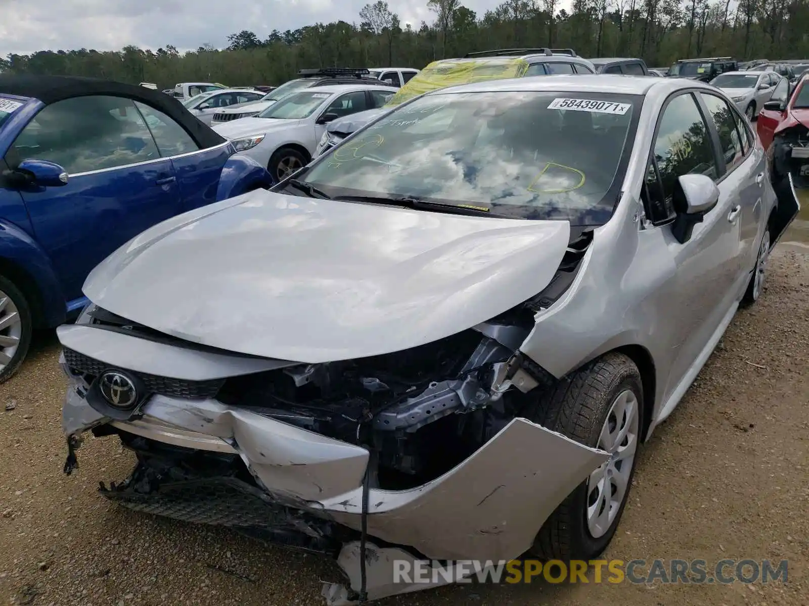 2 Photograph of a damaged car JTDEPMAE5NJ203941 TOYOTA COROLLA 2022