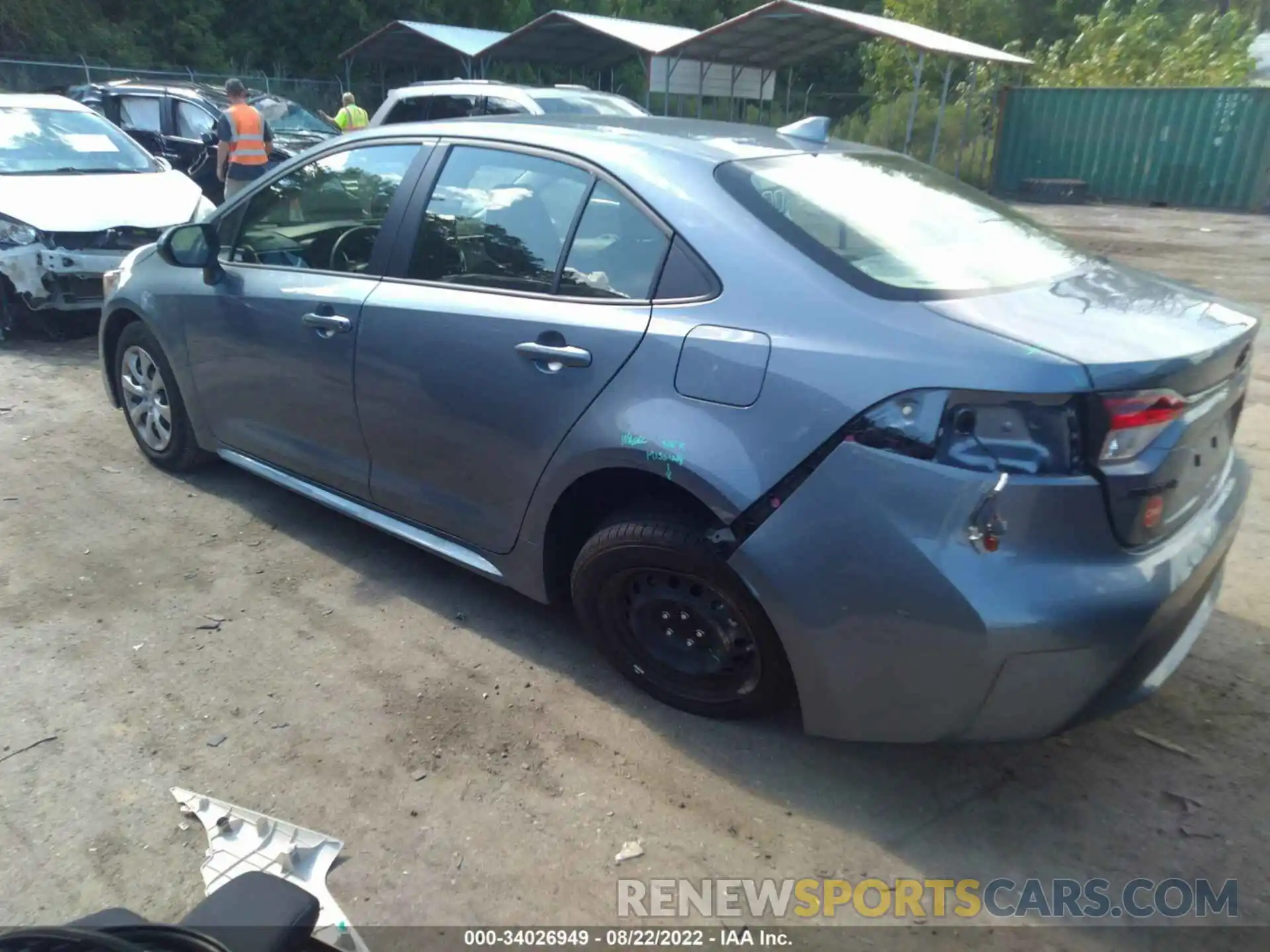 3 Photograph of a damaged car JTDEPMAE5NJ212297 TOYOTA COROLLA 2022