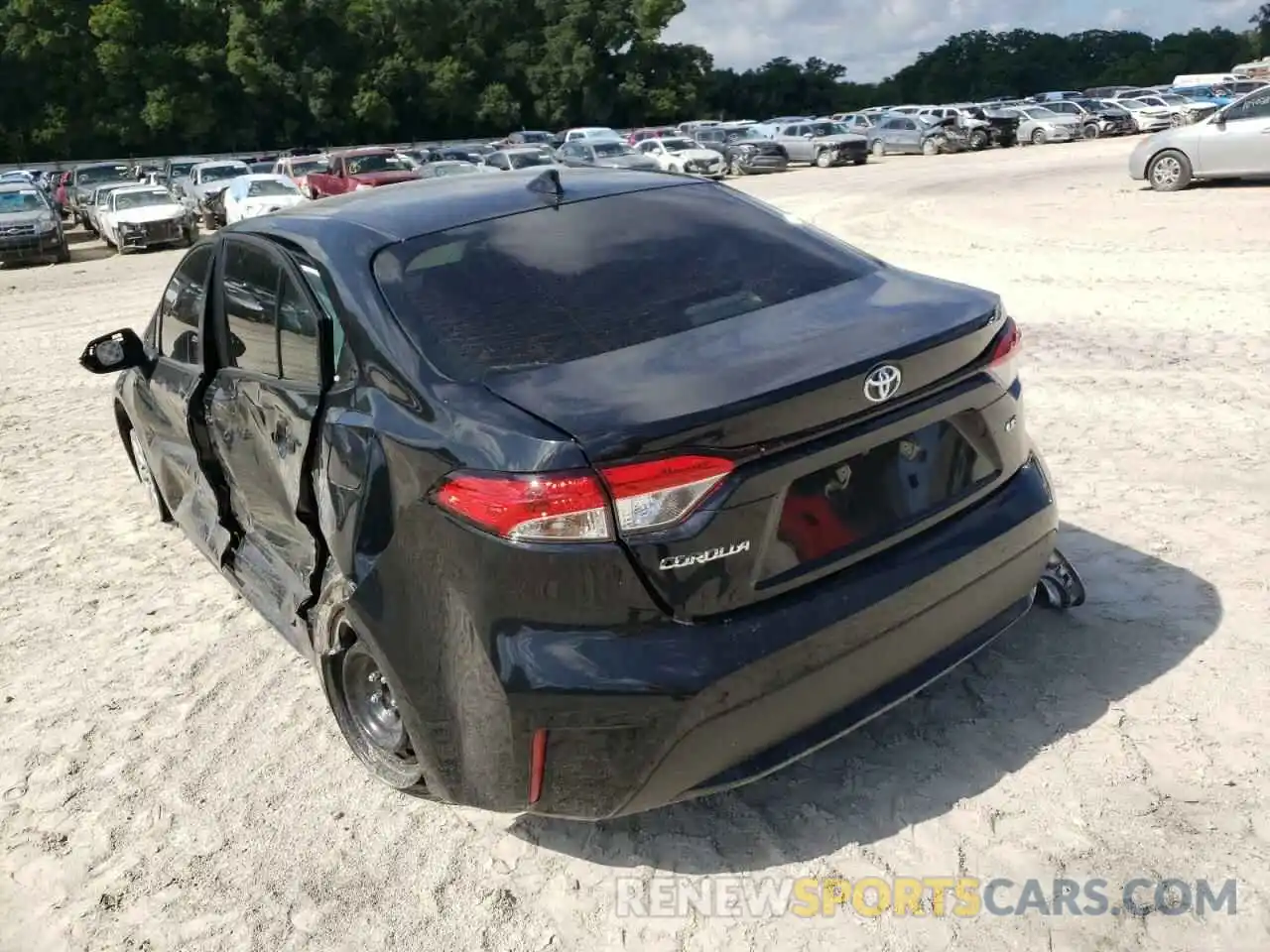 3 Photograph of a damaged car JTDEPMAE5NJ216270 TOYOTA COROLLA 2022