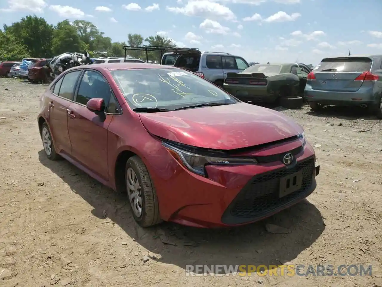 1 Photograph of a damaged car JTDEPMAE5NJ220190 TOYOTA COROLLA 2022