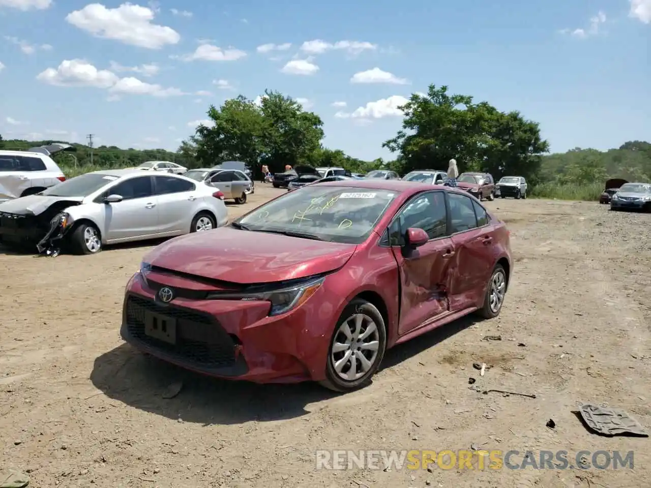 10 Photograph of a damaged car JTDEPMAE5NJ220190 TOYOTA COROLLA 2022