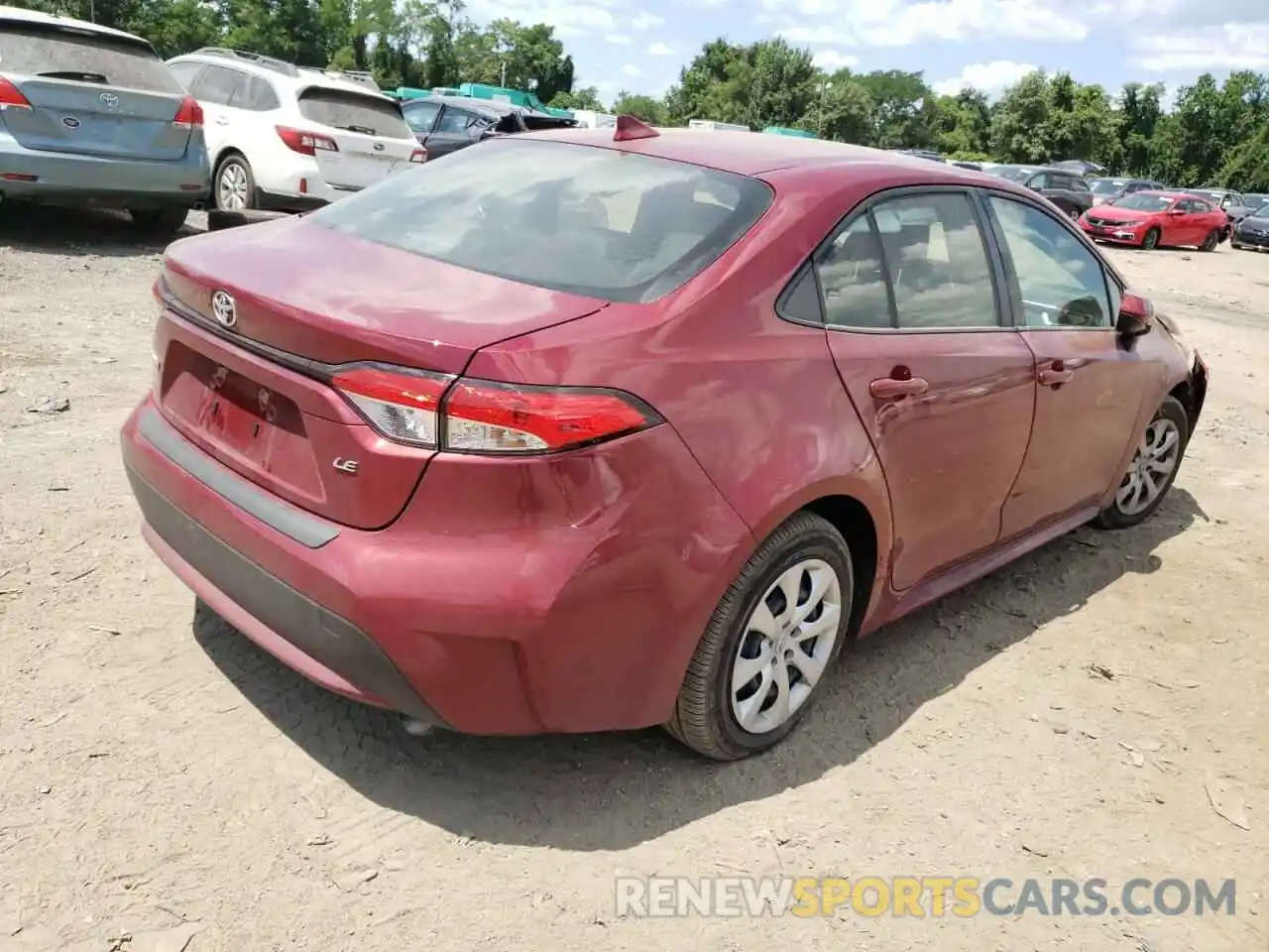 4 Photograph of a damaged car JTDEPMAE5NJ220190 TOYOTA COROLLA 2022