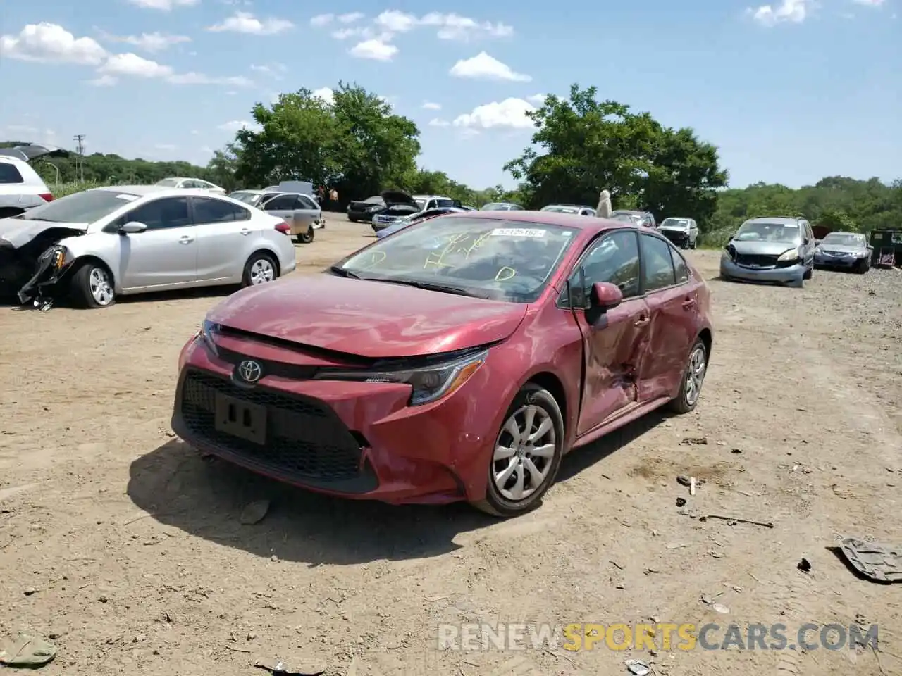 9 Photograph of a damaged car JTDEPMAE5NJ220190 TOYOTA COROLLA 2022