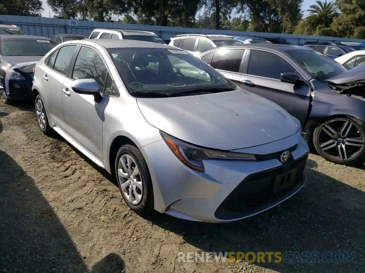 1 Photograph of a damaged car JTDEPMAE6N3000707 TOYOTA COROLLA 2022