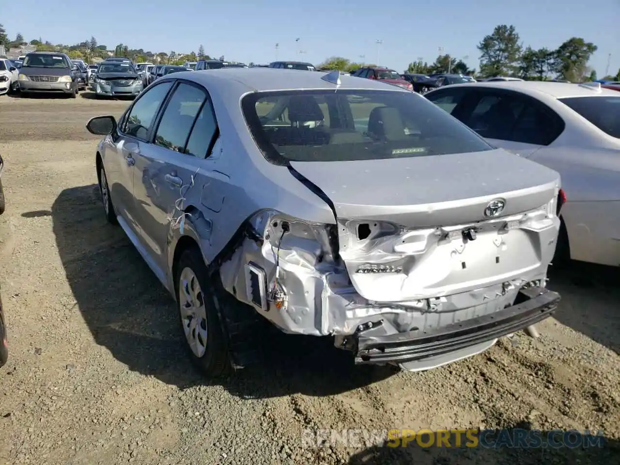 3 Photograph of a damaged car JTDEPMAE6N3000707 TOYOTA COROLLA 2022