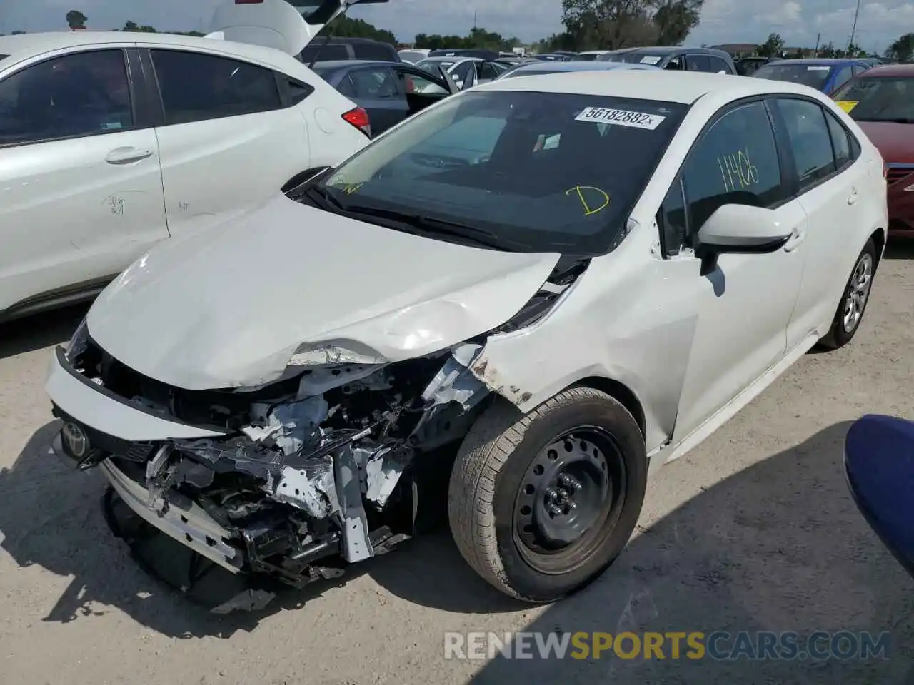 2 Photograph of a damaged car JTDEPMAE6N3002926 TOYOTA COROLLA 2022