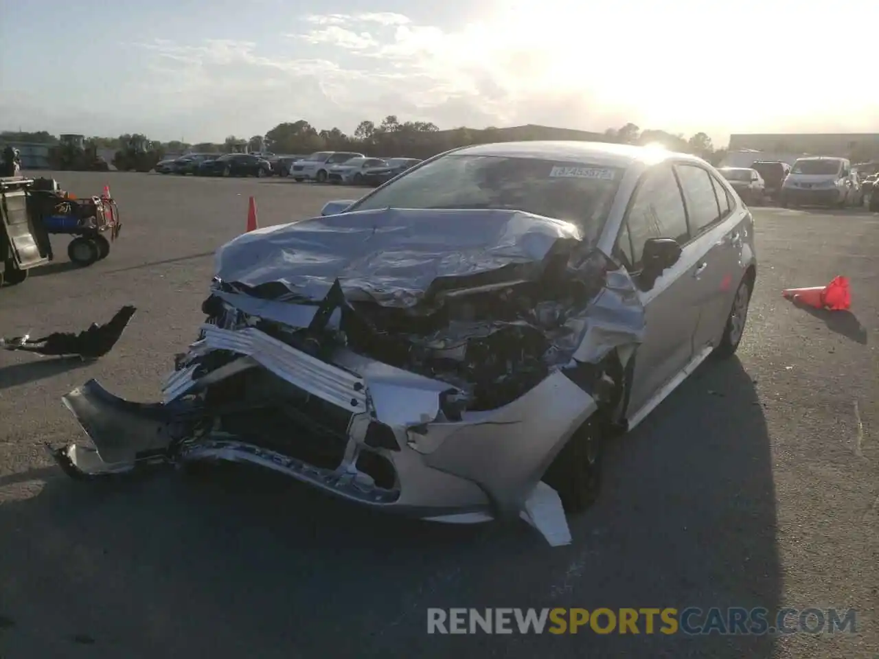 2 Photograph of a damaged car JTDEPMAE6N3006524 TOYOTA COROLLA 2022